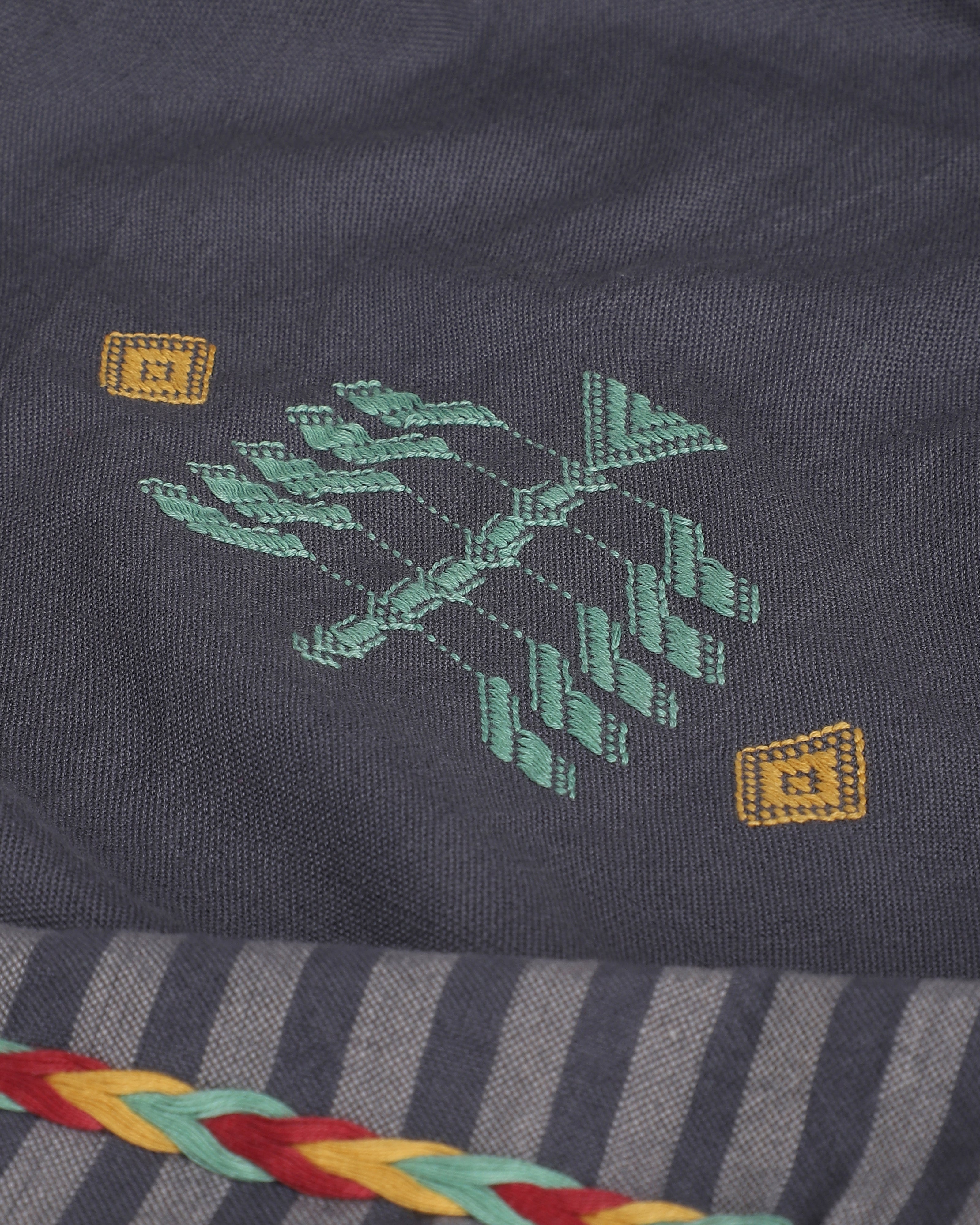 Mahabir Bhujodi Extra Weft Cotton Double Bed Cover