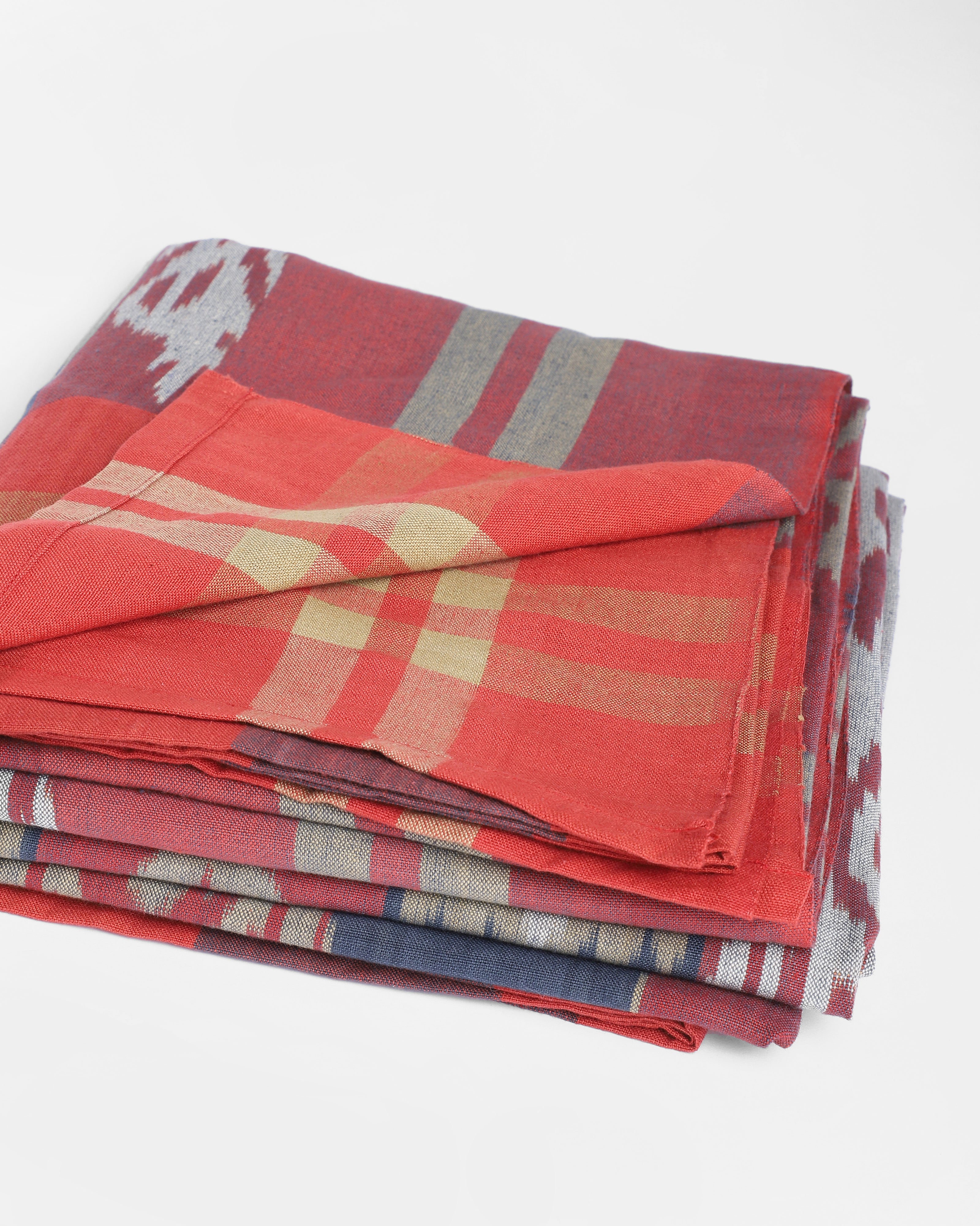 Feray Pochampally Warp Ikat Cotton Double Bed Cover