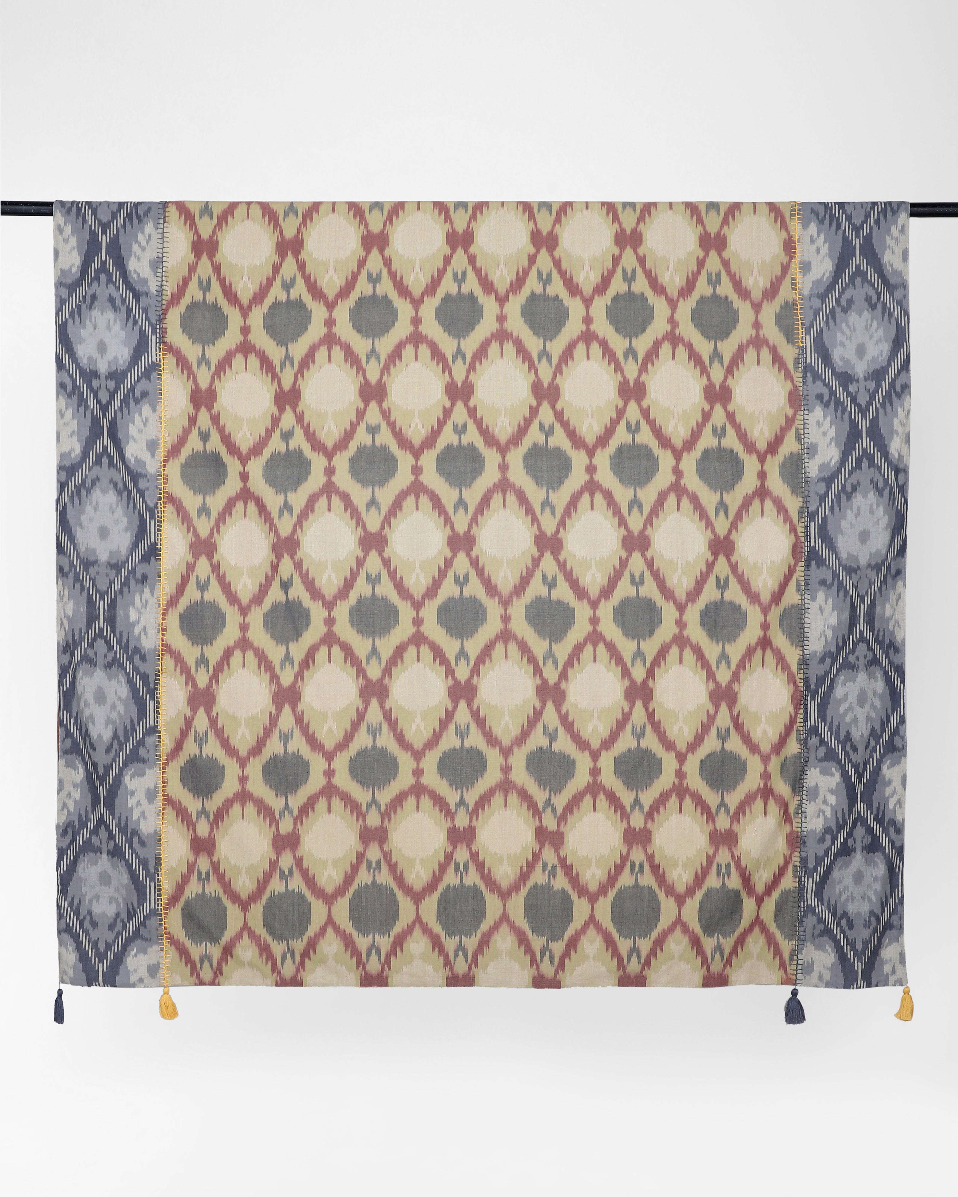 Jorawar Pochampally Warp Ikat Cotton Single Bed Cover