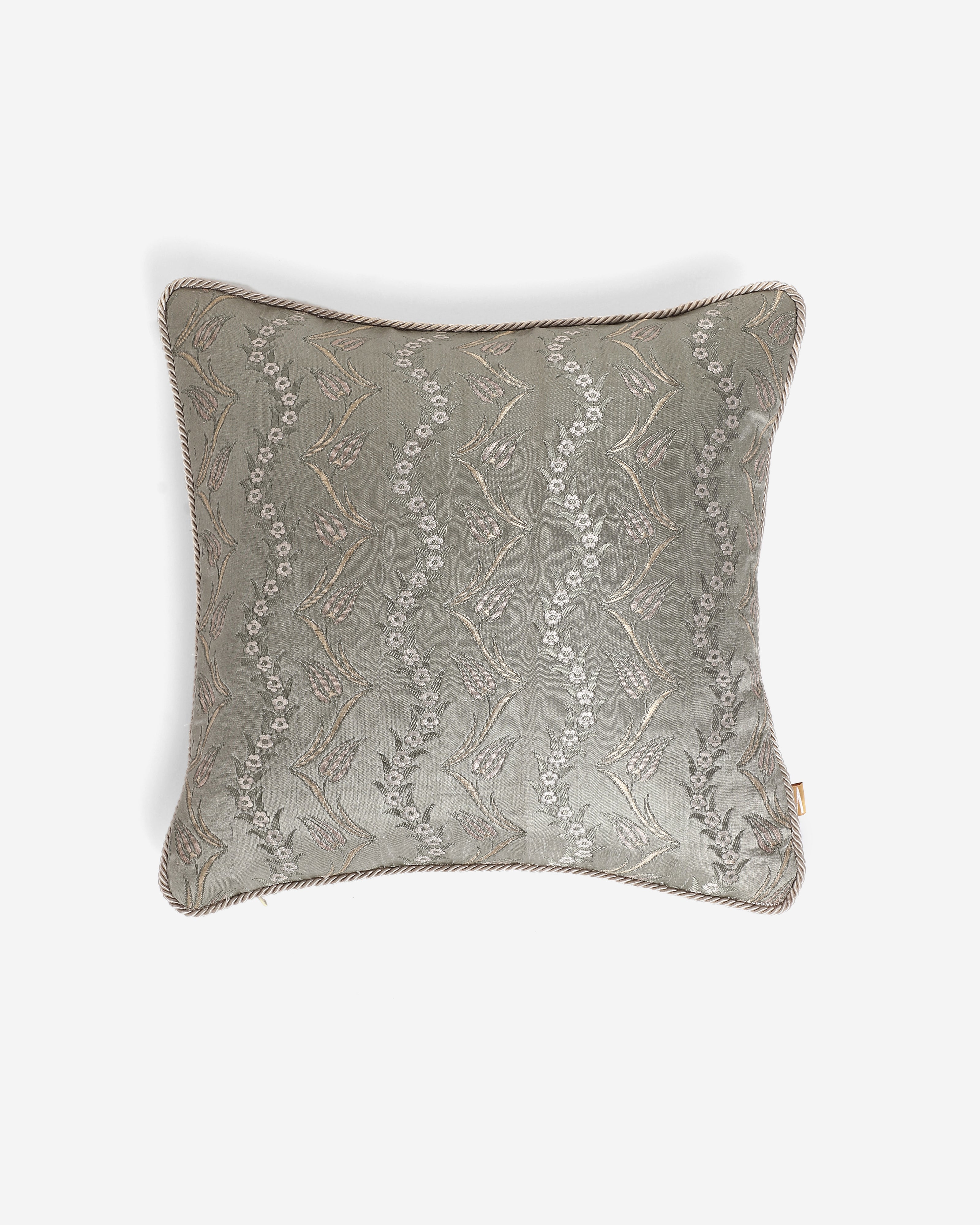 Ediz Banarasi Satin Brocade Silk Cushion Cover