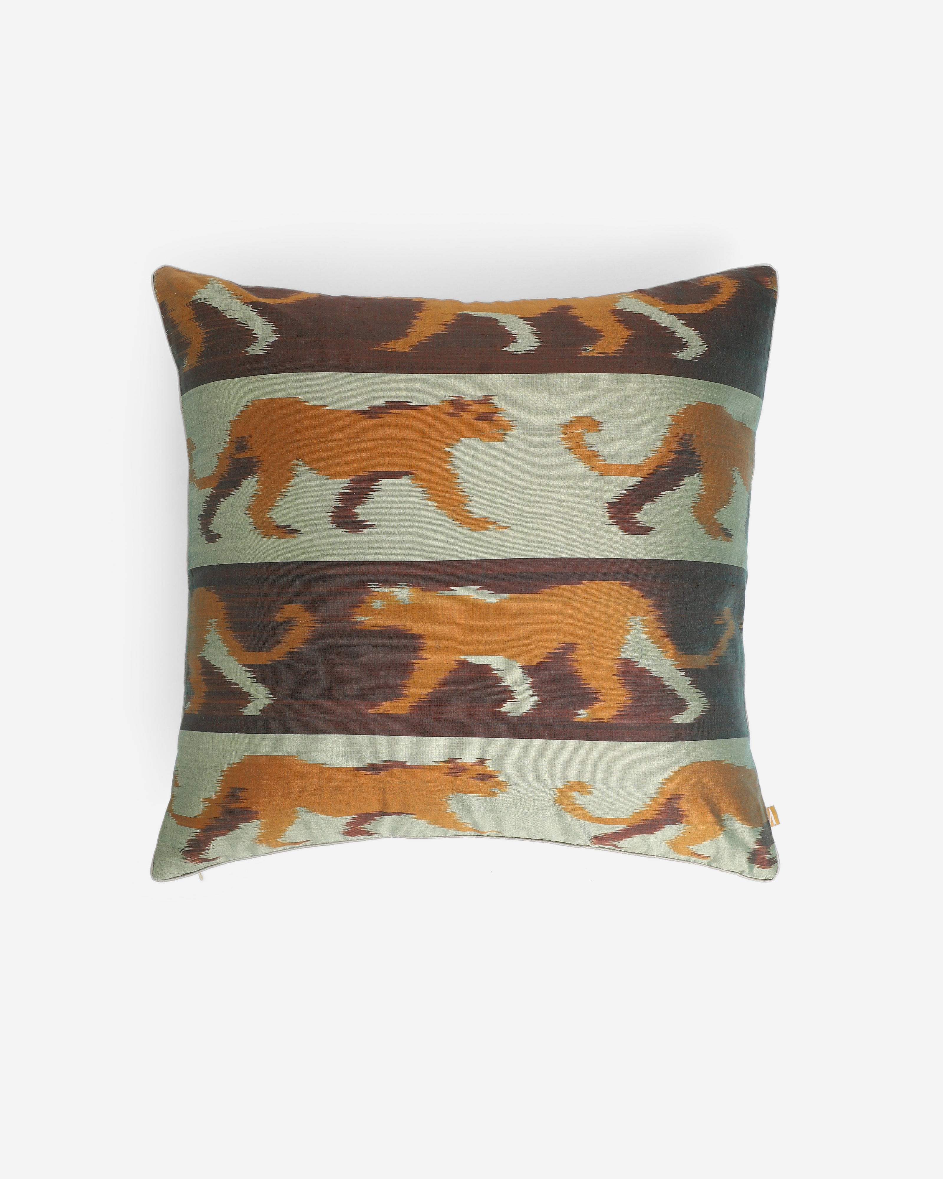 Varuni Pochampally Weft Ikat Cotton Silk Cushion Cover