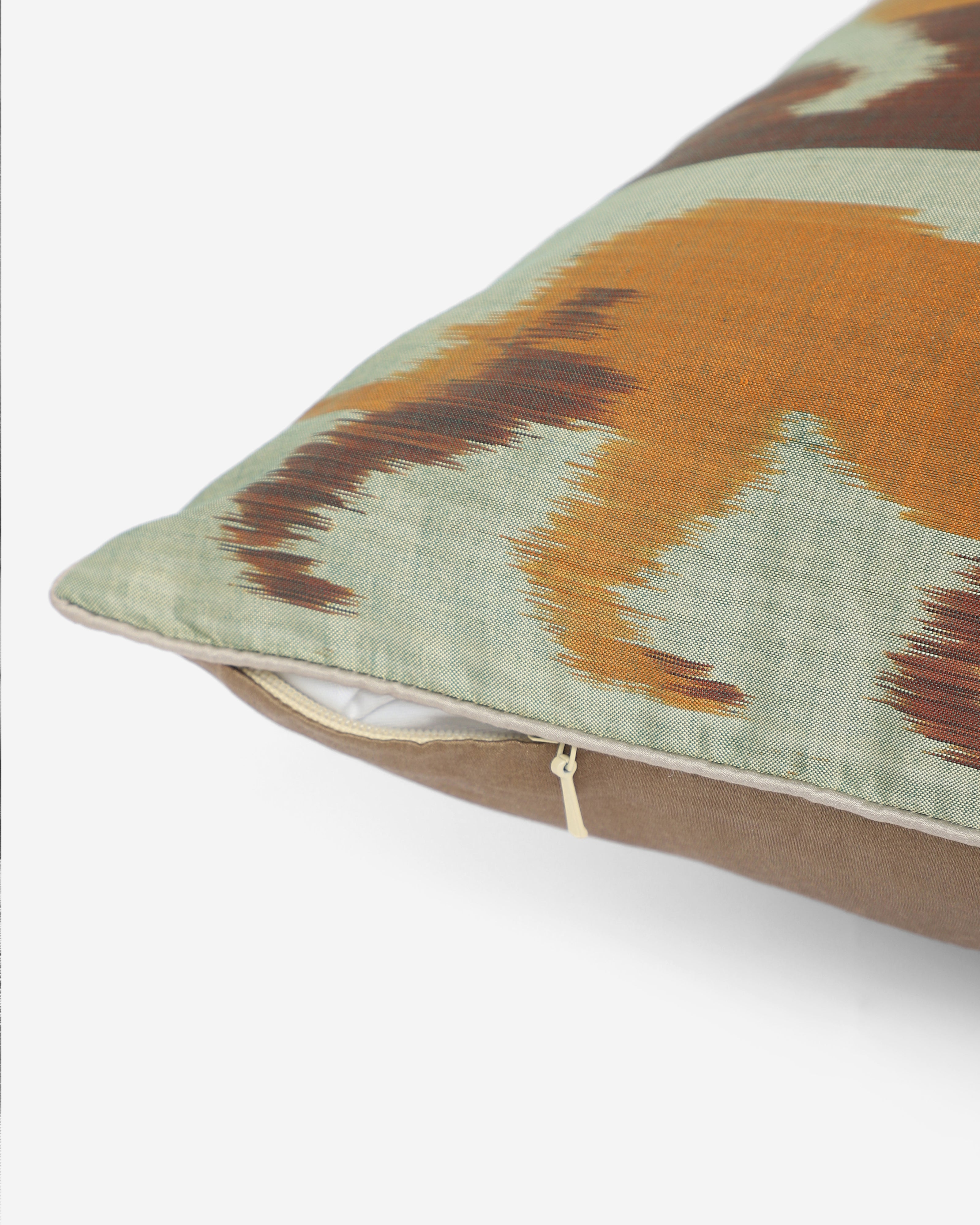 Varuni Pochampally Weft Ikat Cotton Silk Cushion Cover