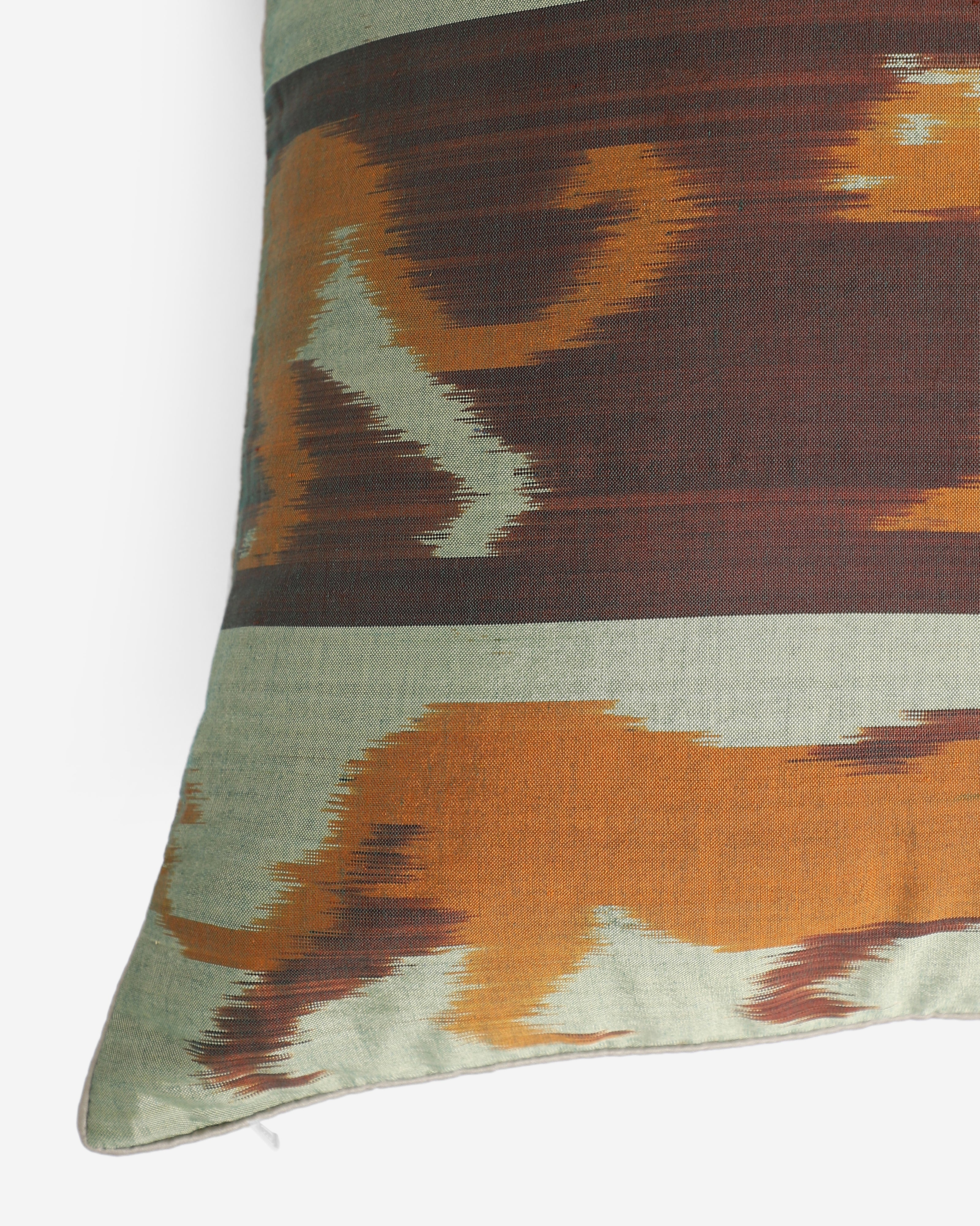 Varuni Pochampally Weft Ikat Cotton Silk Cushion Cover