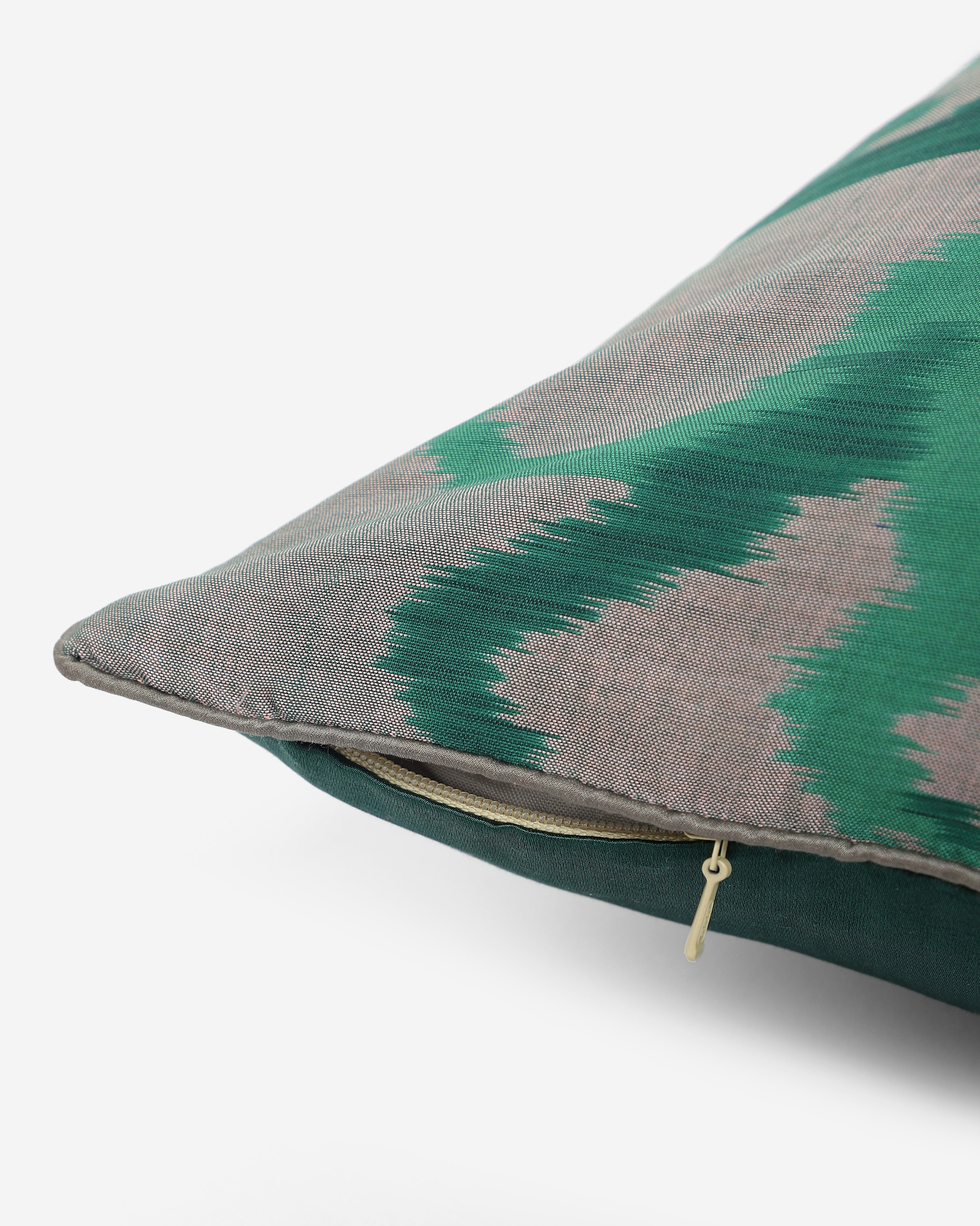 Varuni Pochampally Weft Ikat Cotton Silk Cushion Cover