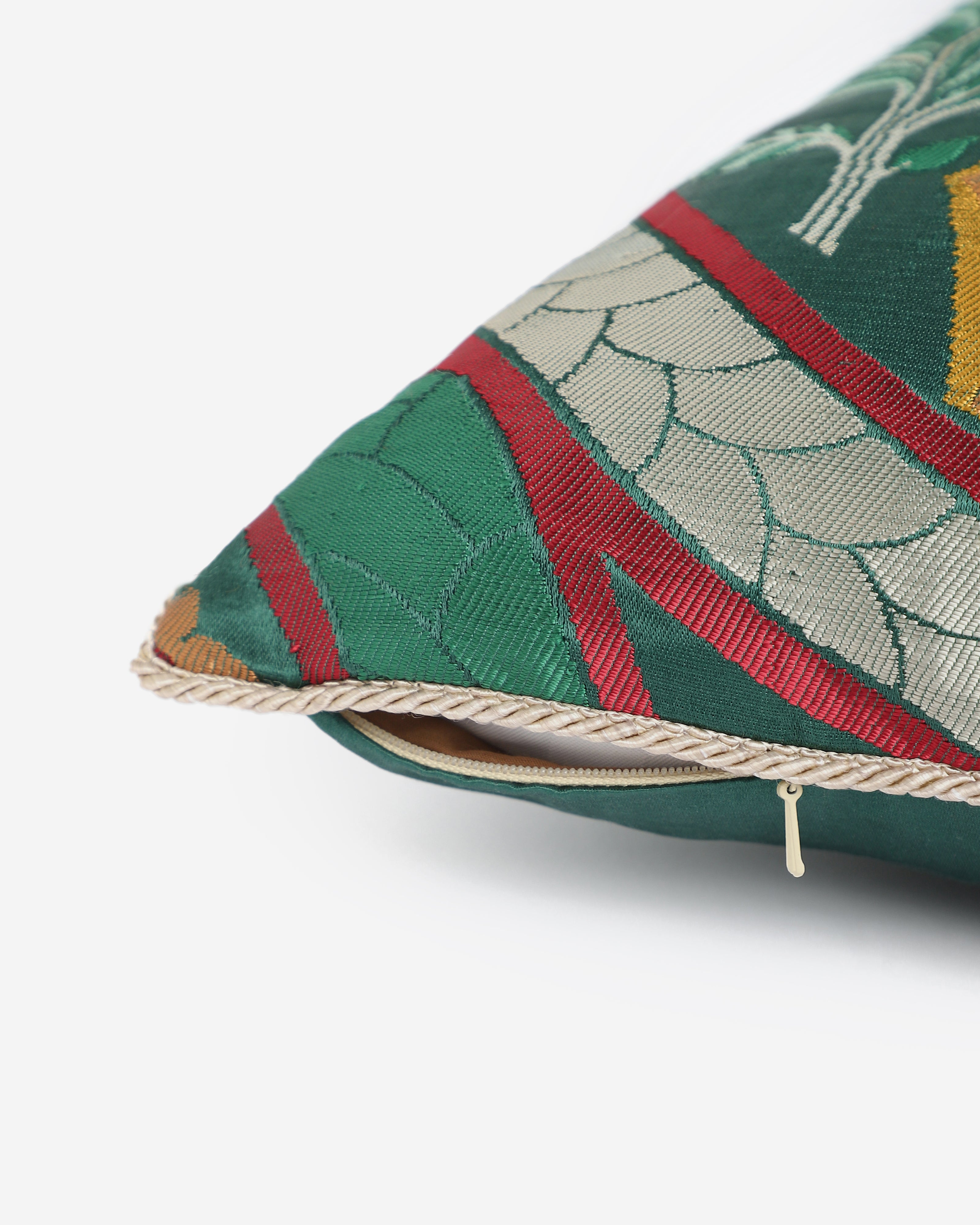 Maan Banarasi Gyasar Viscose Cushion Cover