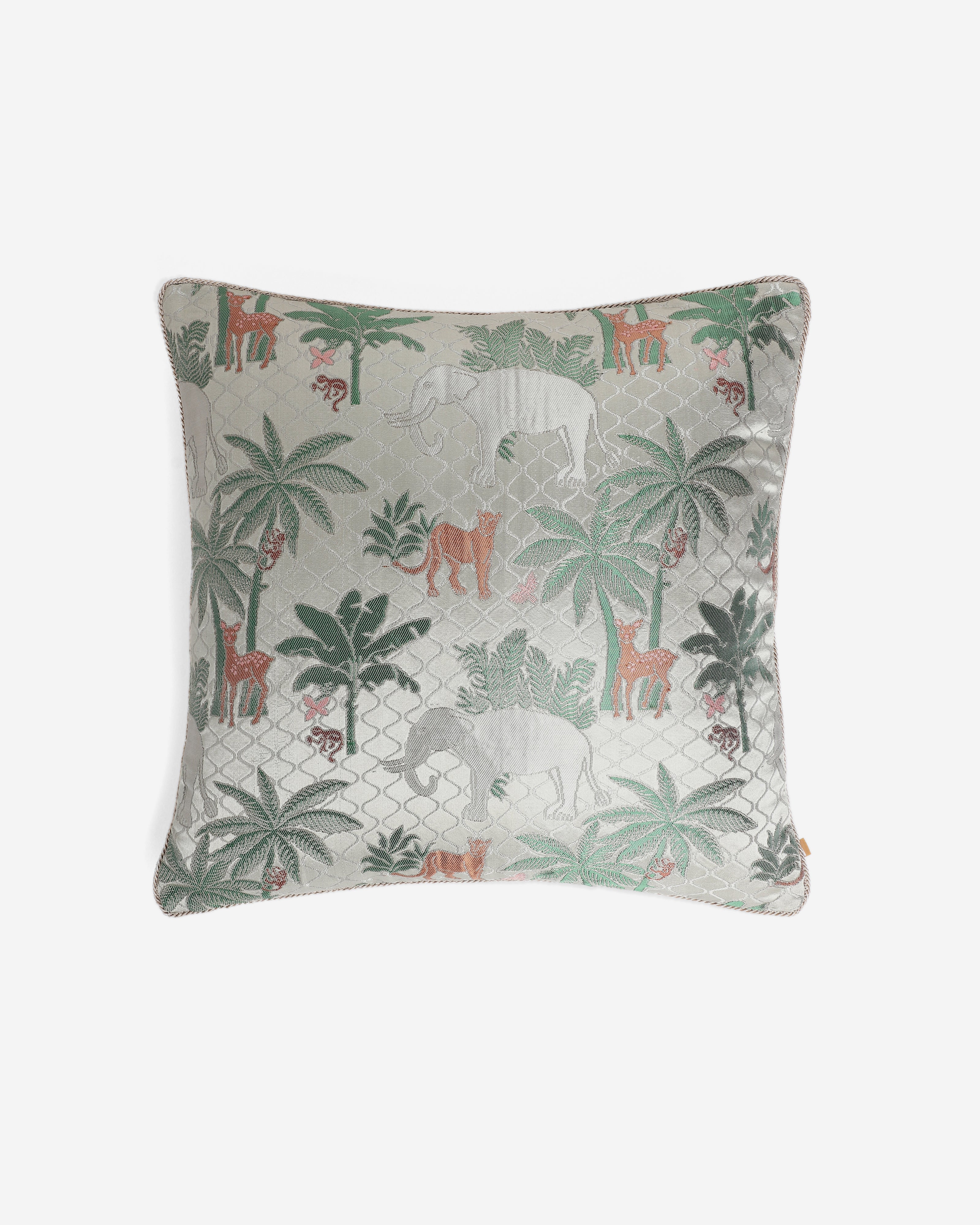 Vanam Banarasi Gyasar Silk Cushion Cover