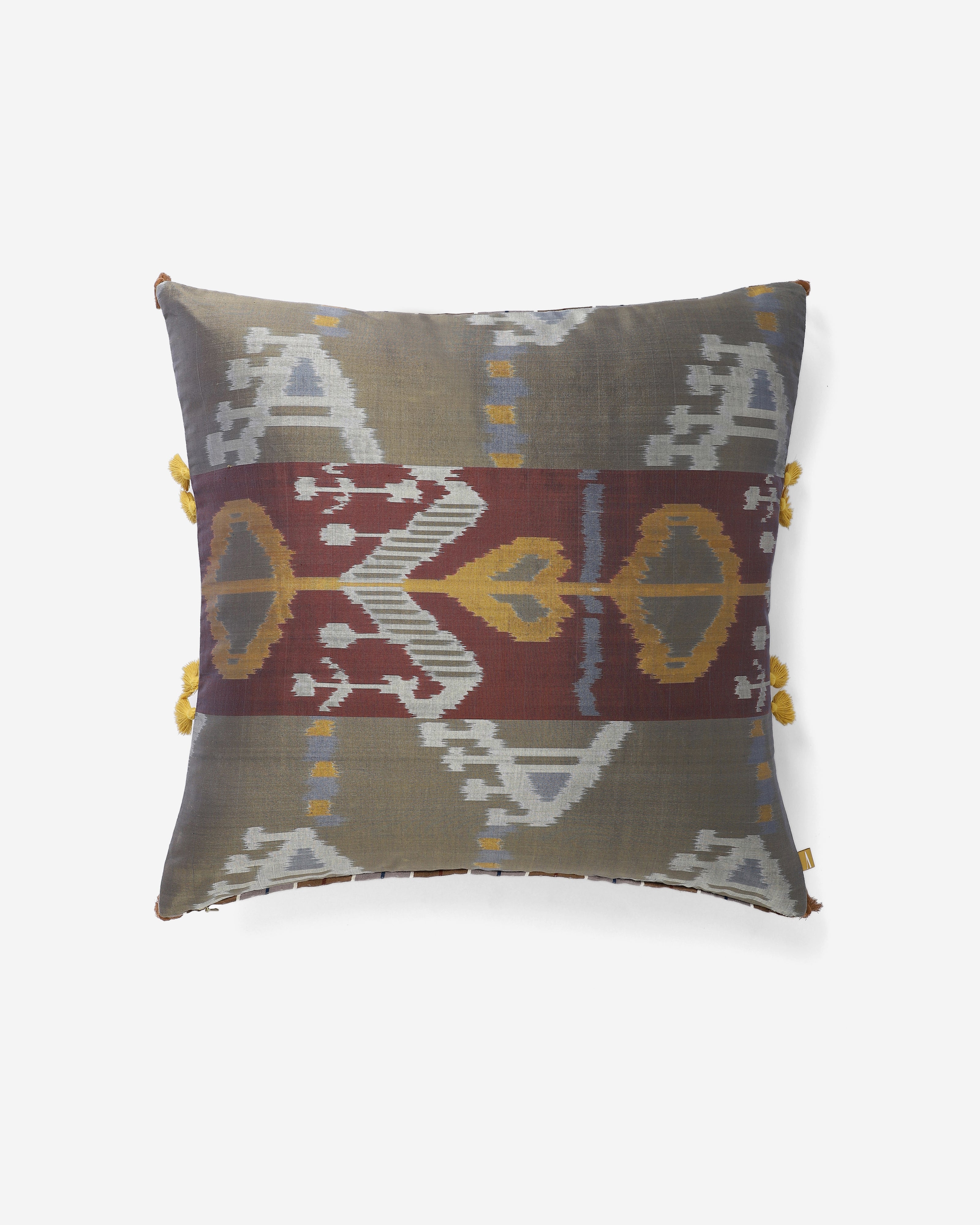 Sefa Pochampally Weft Ikat Cotton Silk Cushion Cover