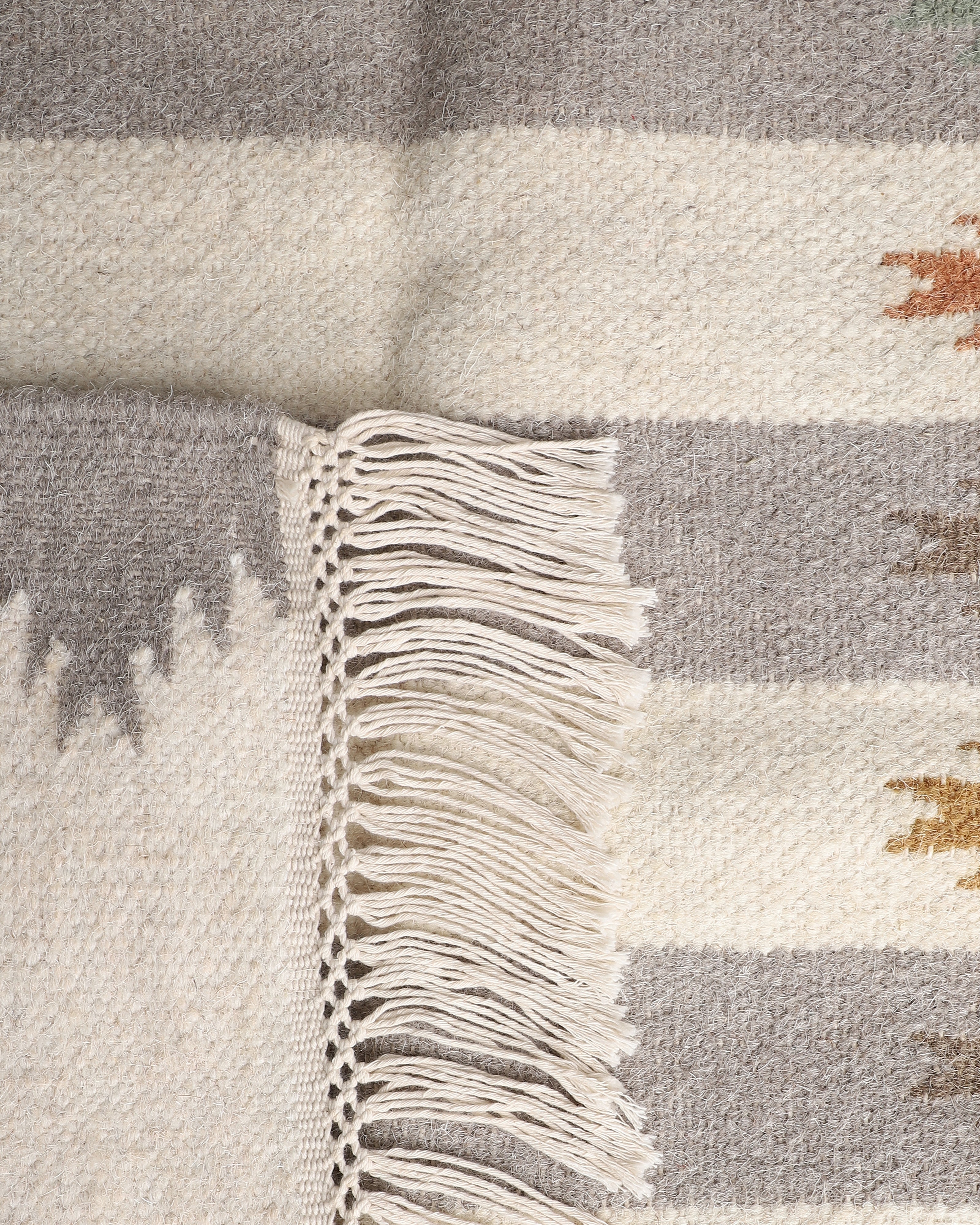 Waves Bhadohi Panja Cotton Wool Rug