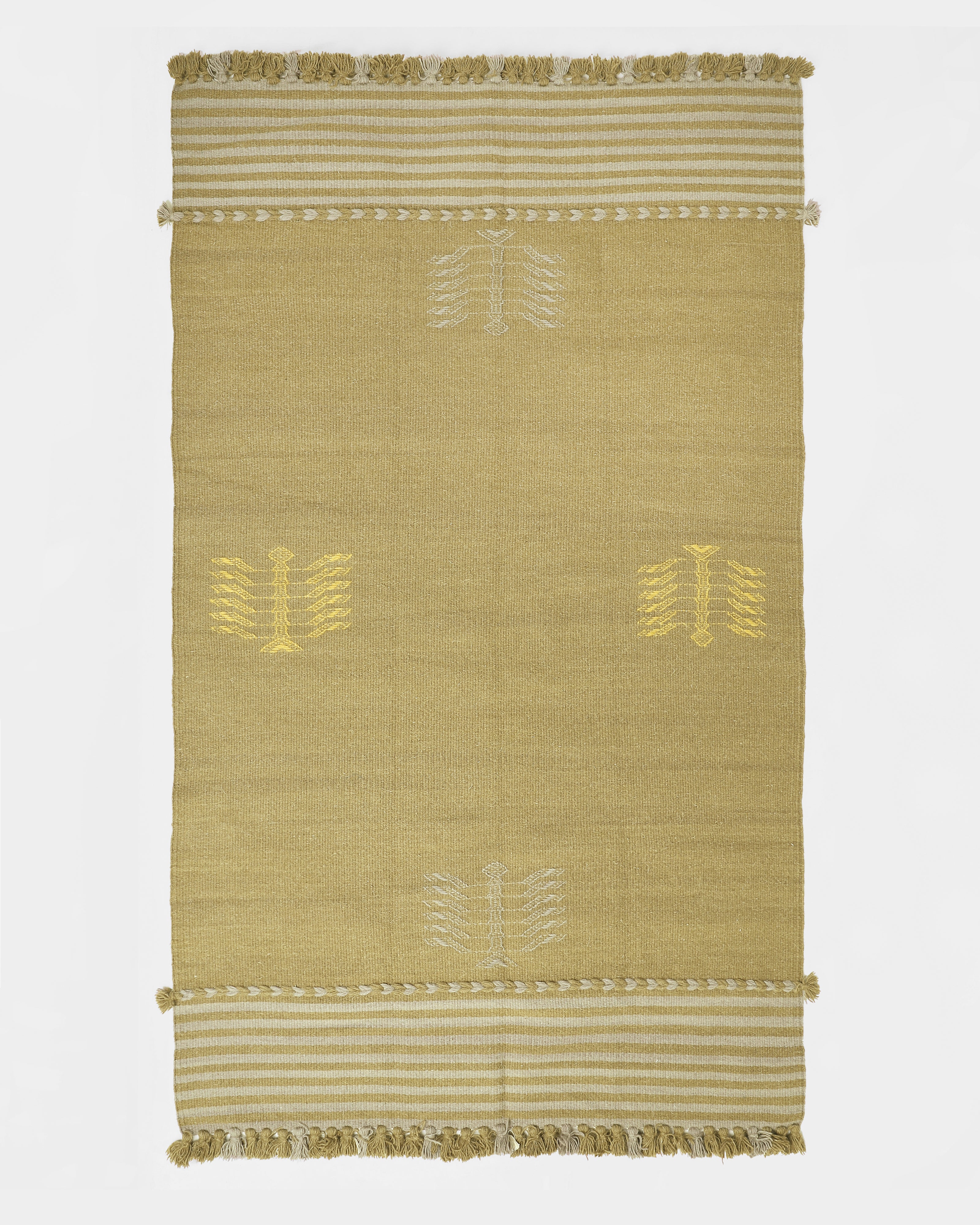 Rathi Bhujodi Extra Weft Cotton Wool Rug