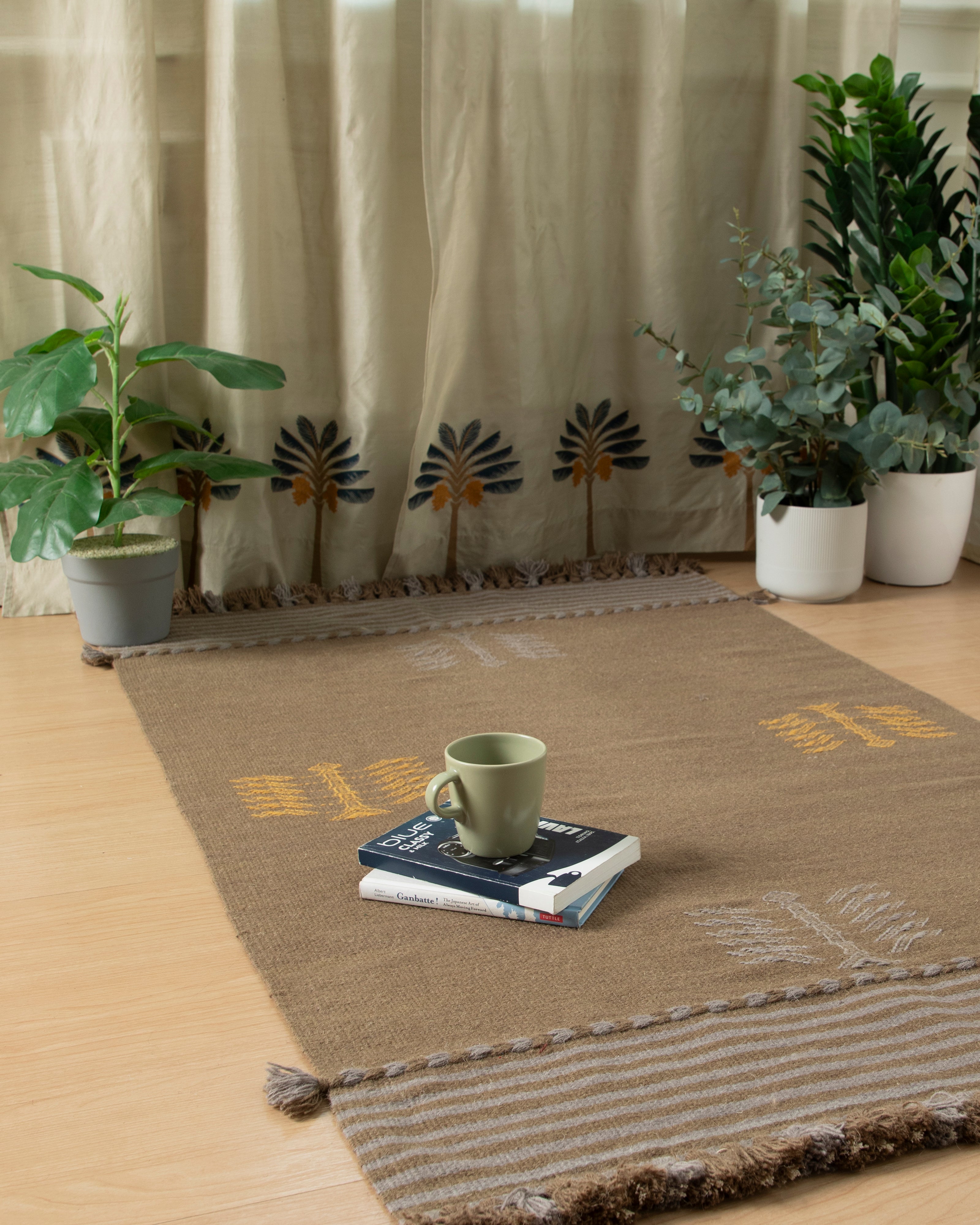 Rathi Bhujodi Extra Weft Cotton Wool Rug