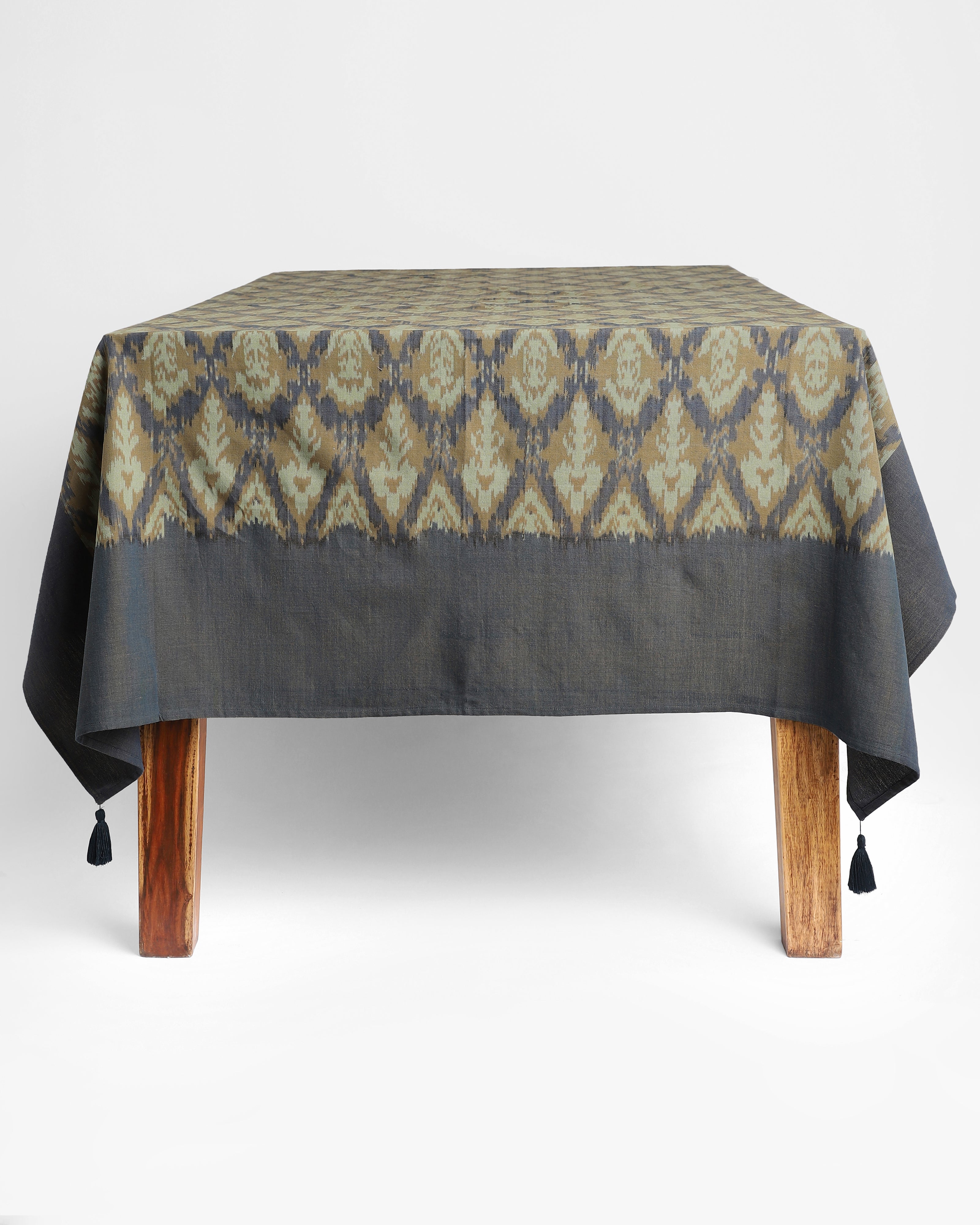 Udaya Pochampally Warp Ikat Cotton Table Cover
