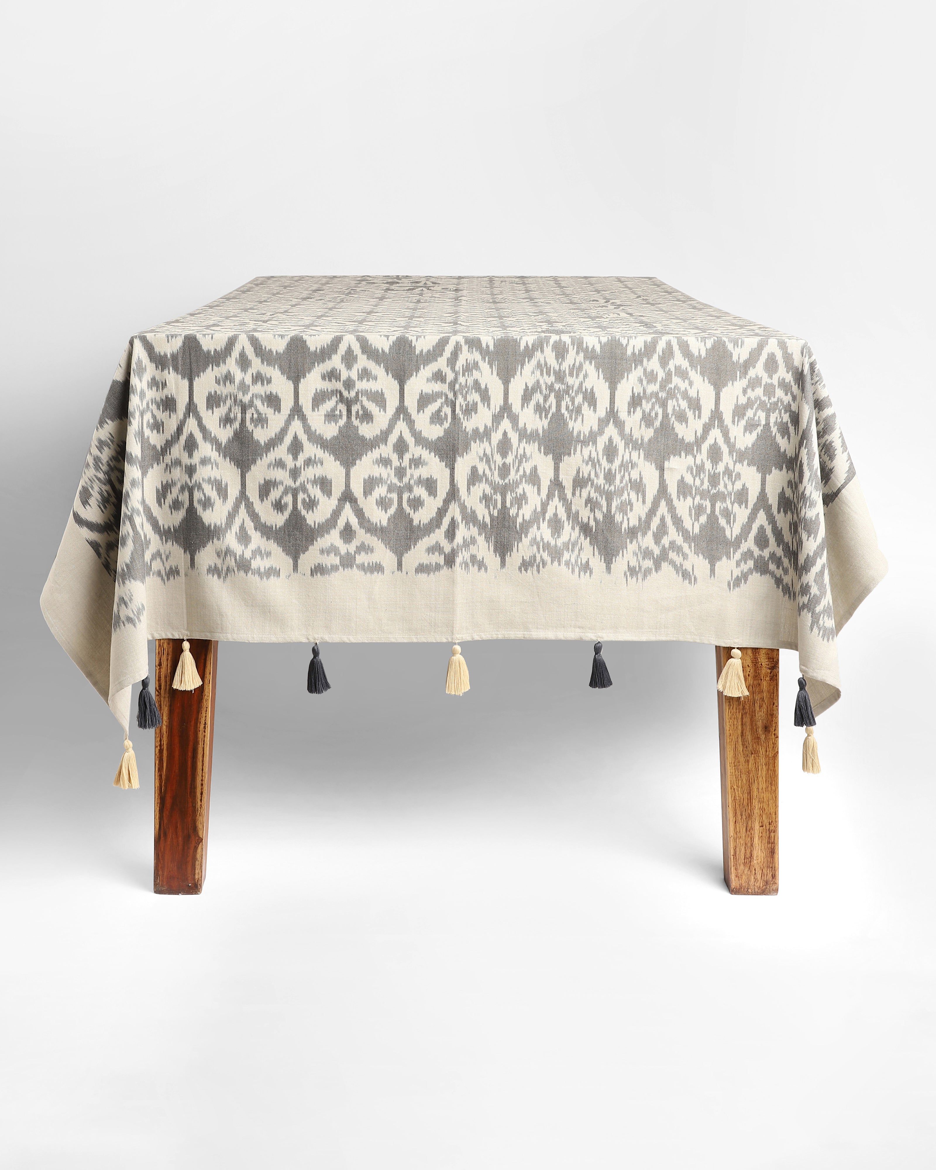 Okan Pochampally Warp Ikat Cotton Table Cover