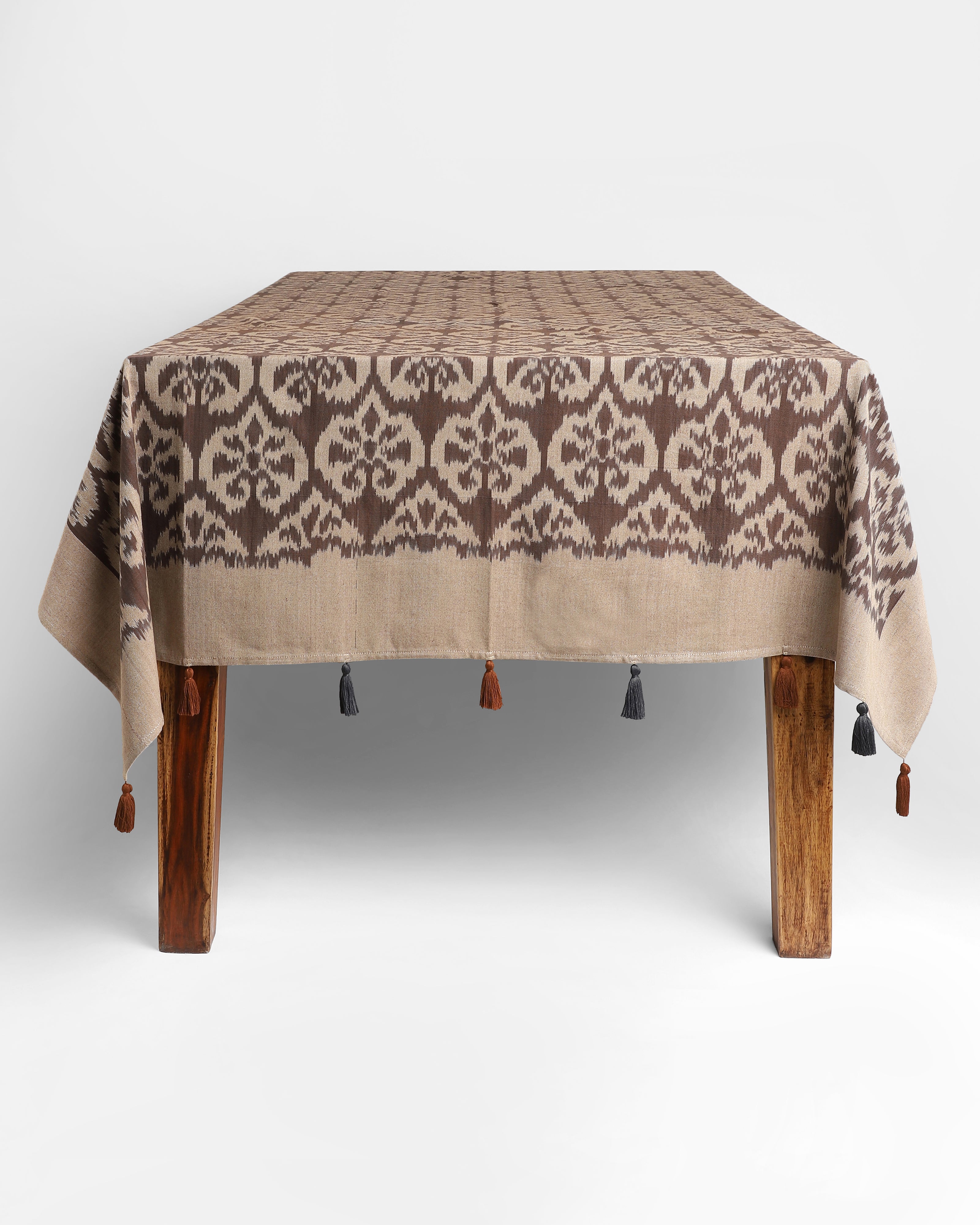 Okan Pochampally Warp Ikat Cotton Table Cover