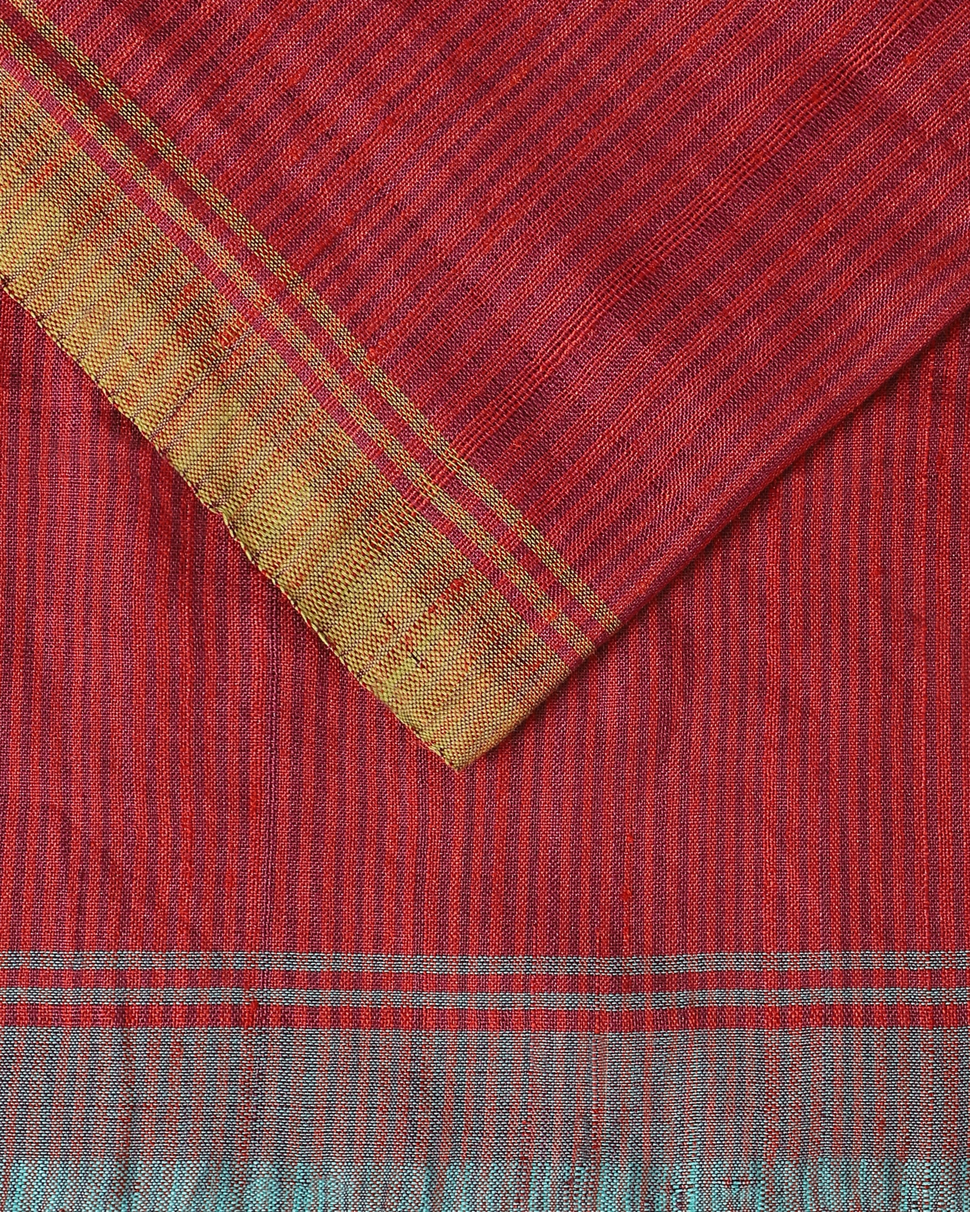 Adya Bhujodi Extra Weft Cotton Silk Saree