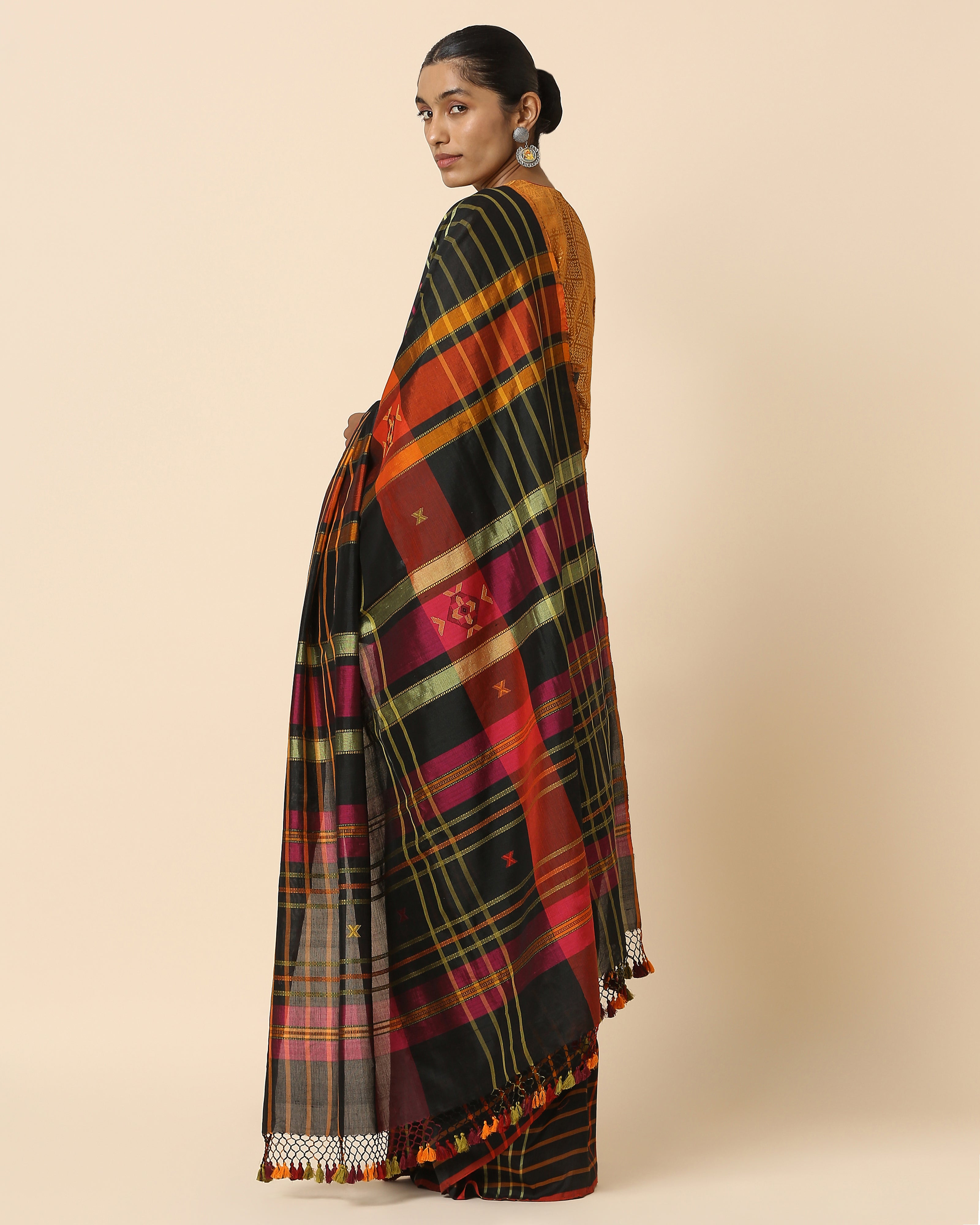 Anaka Bhujodi Extra Weft Cotton Silk Saree