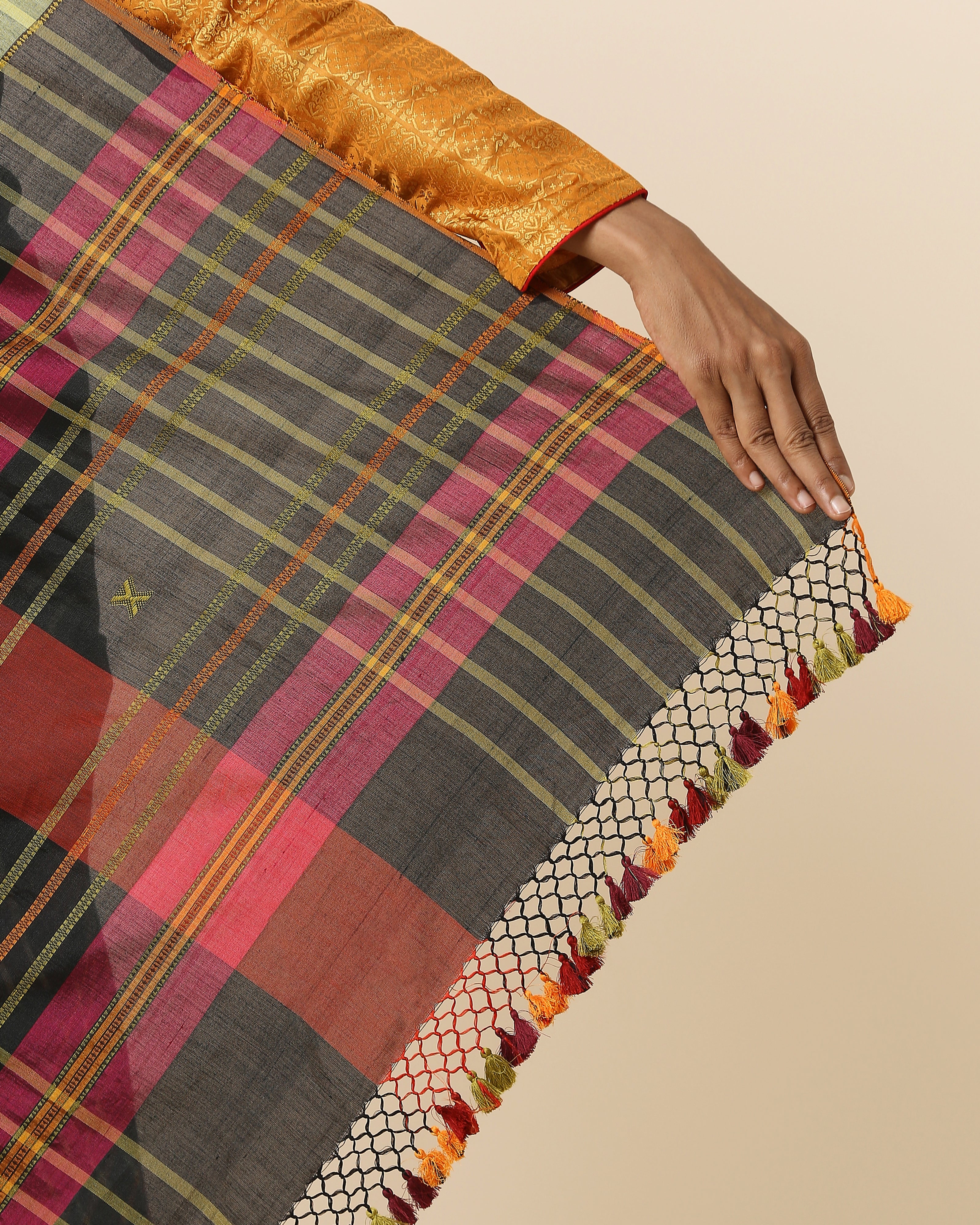 Anaka Bhujodi Extra Weft Cotton Silk Saree