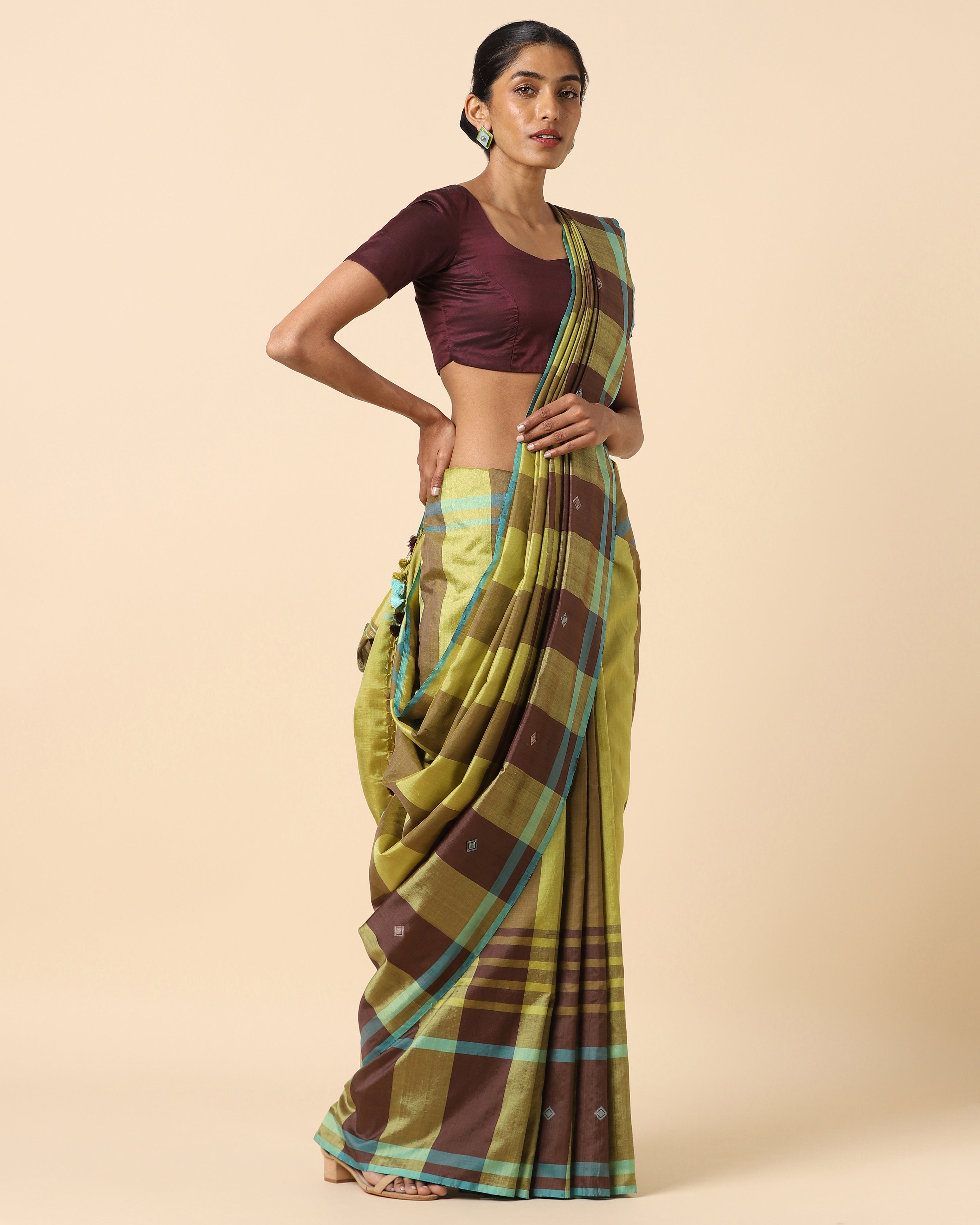 Panita Bhujodi Extra Weft Cotton Silk Saree