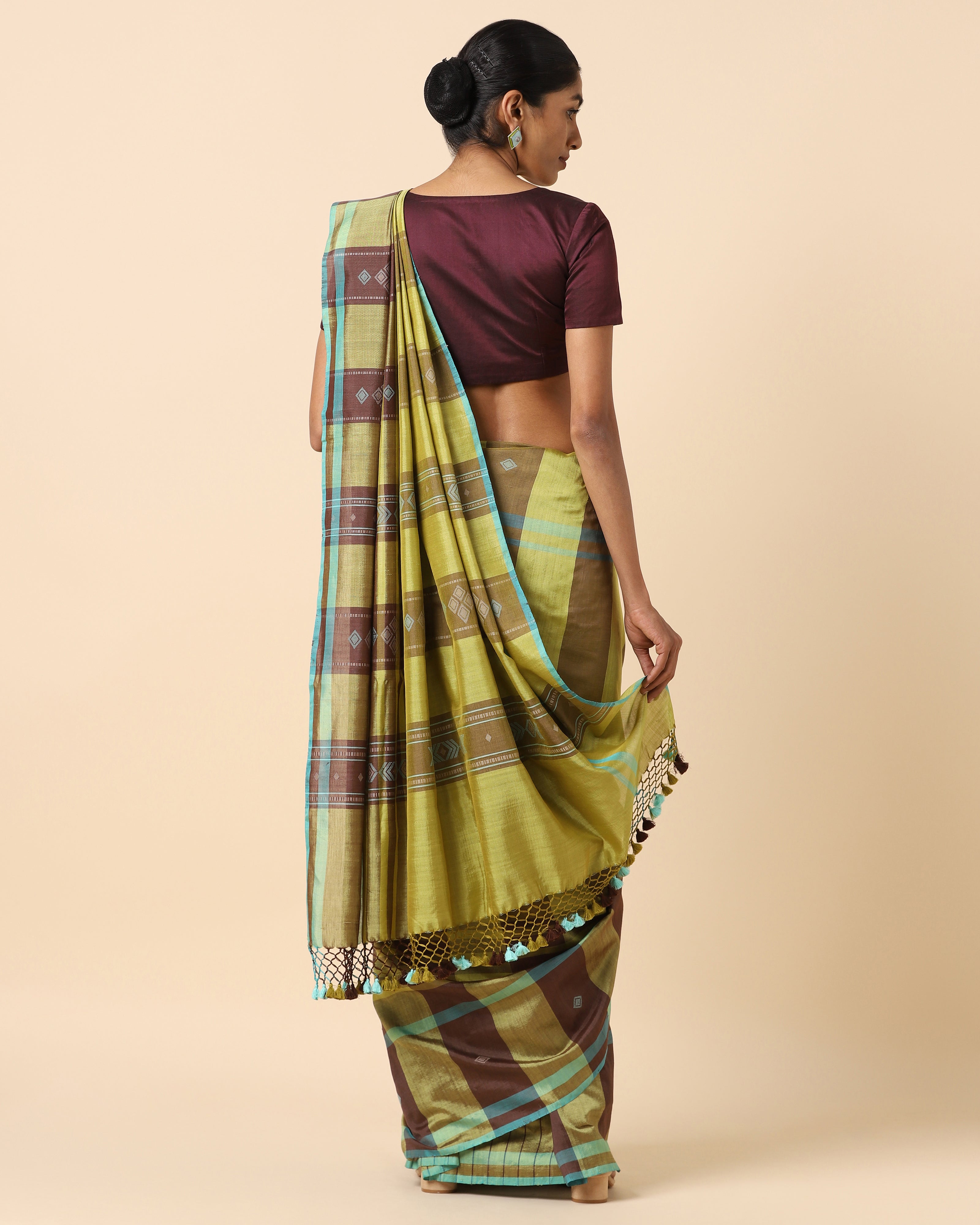 Panita Bhujodi Extra Weft Cotton Silk Saree