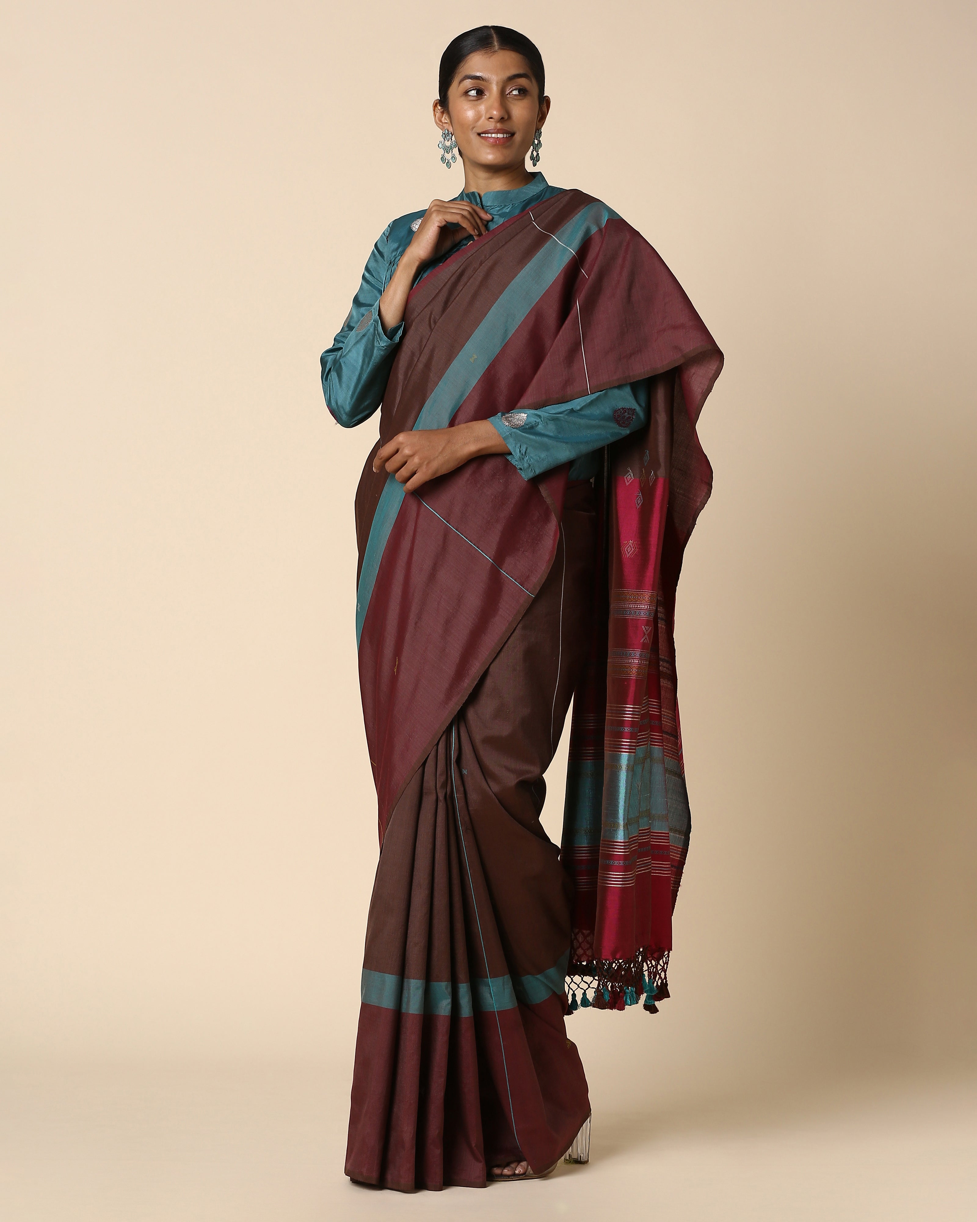 Etisha Bhujodi Tangalia Cotton Silk Saree