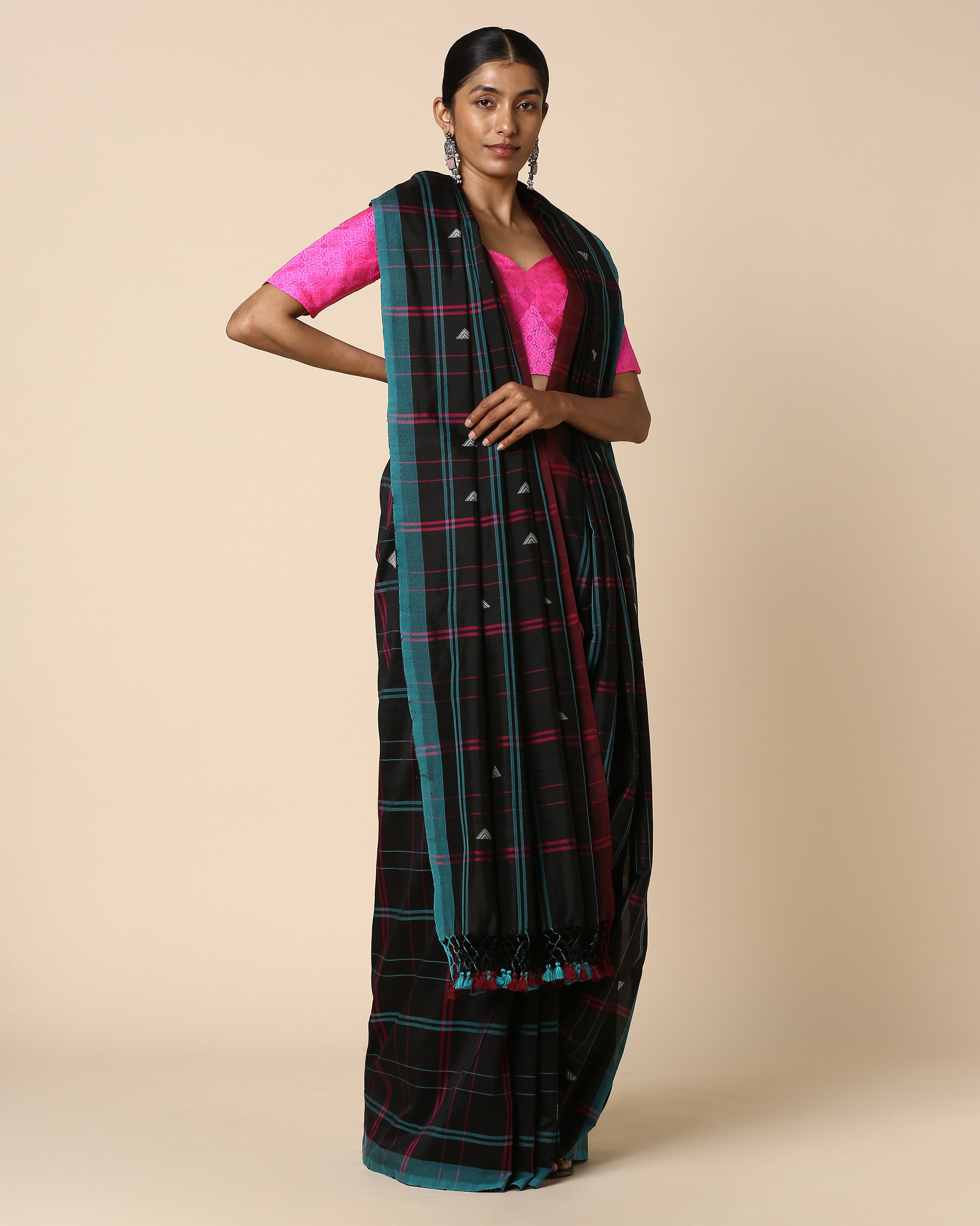 Darpana Bhujodi Extra Weft Cotton Silk Saree