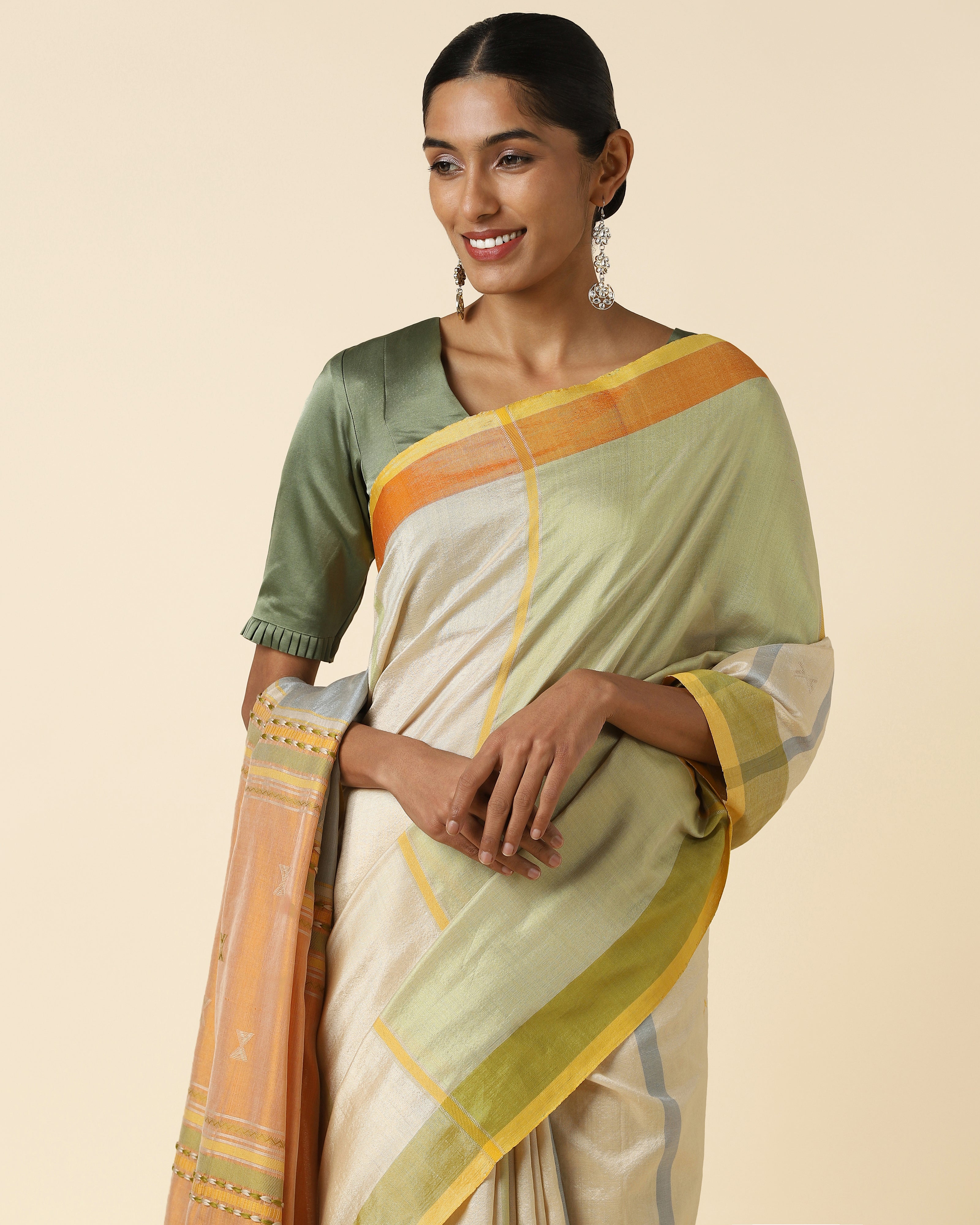 Samiha Bhujodi Extra Weft Cotton Silk Saree