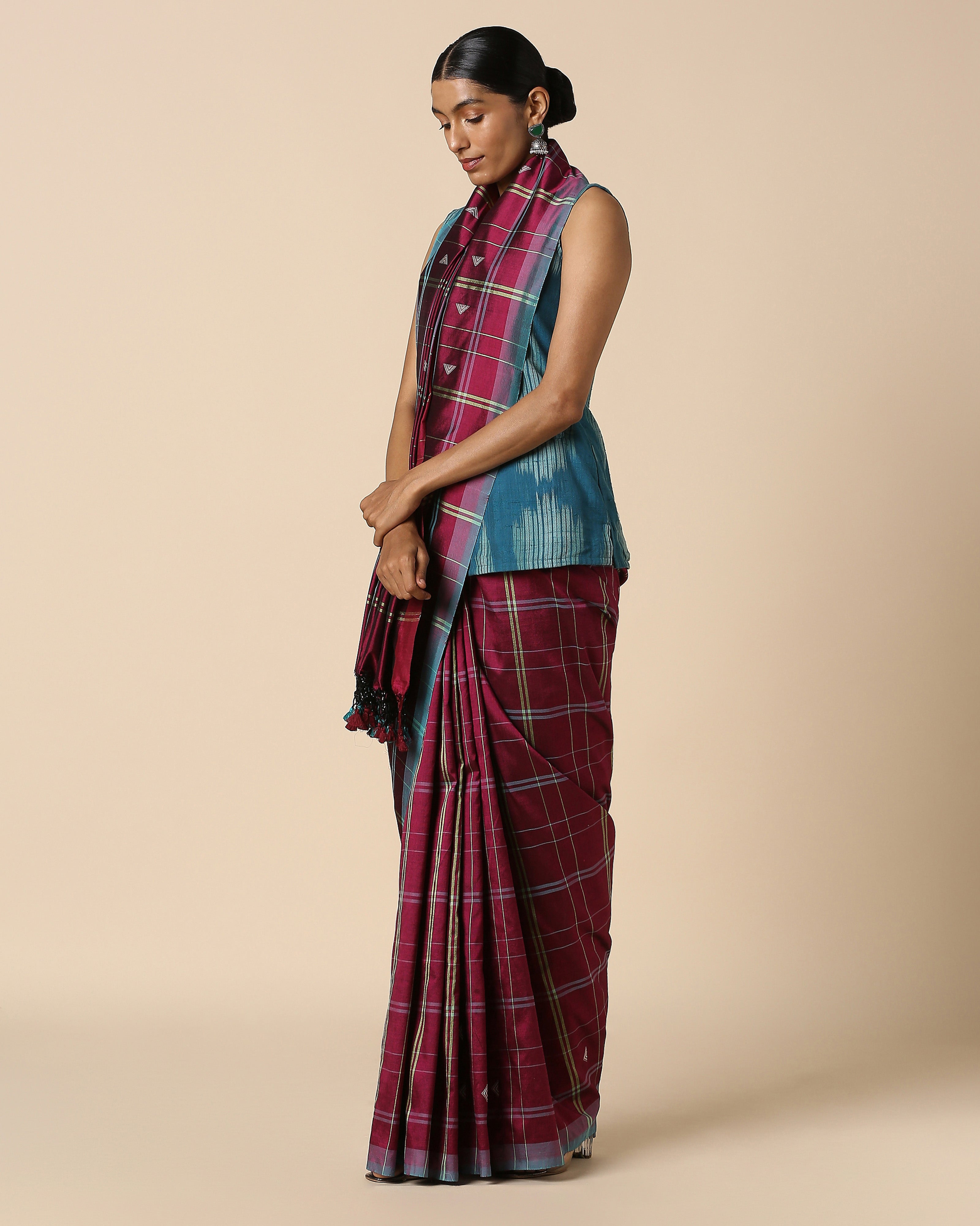 Darpana Bhujodi Extra Weft Cotton Silk Saree