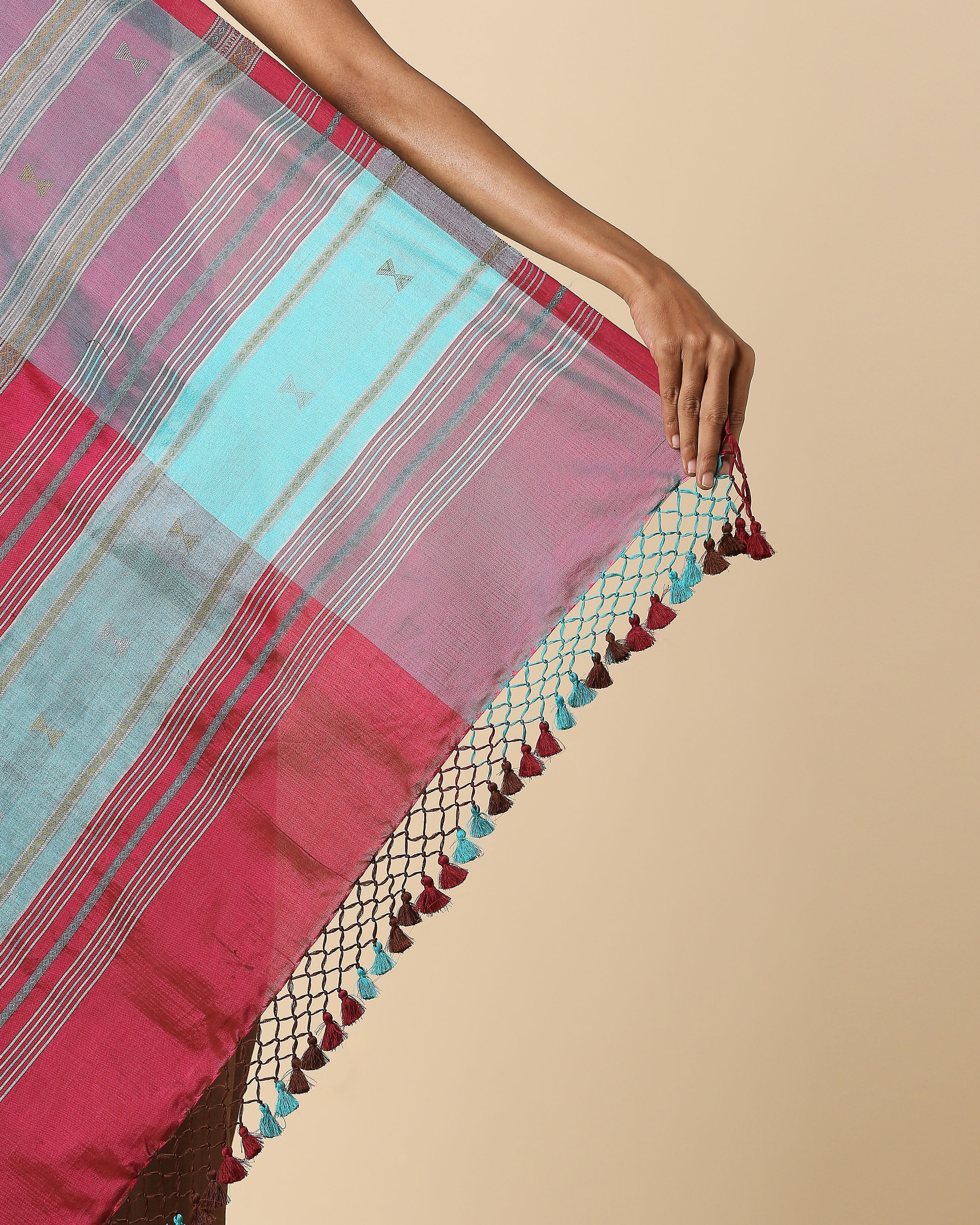 Etisha Bhujodi Extra Weft Cotton Silk Saree