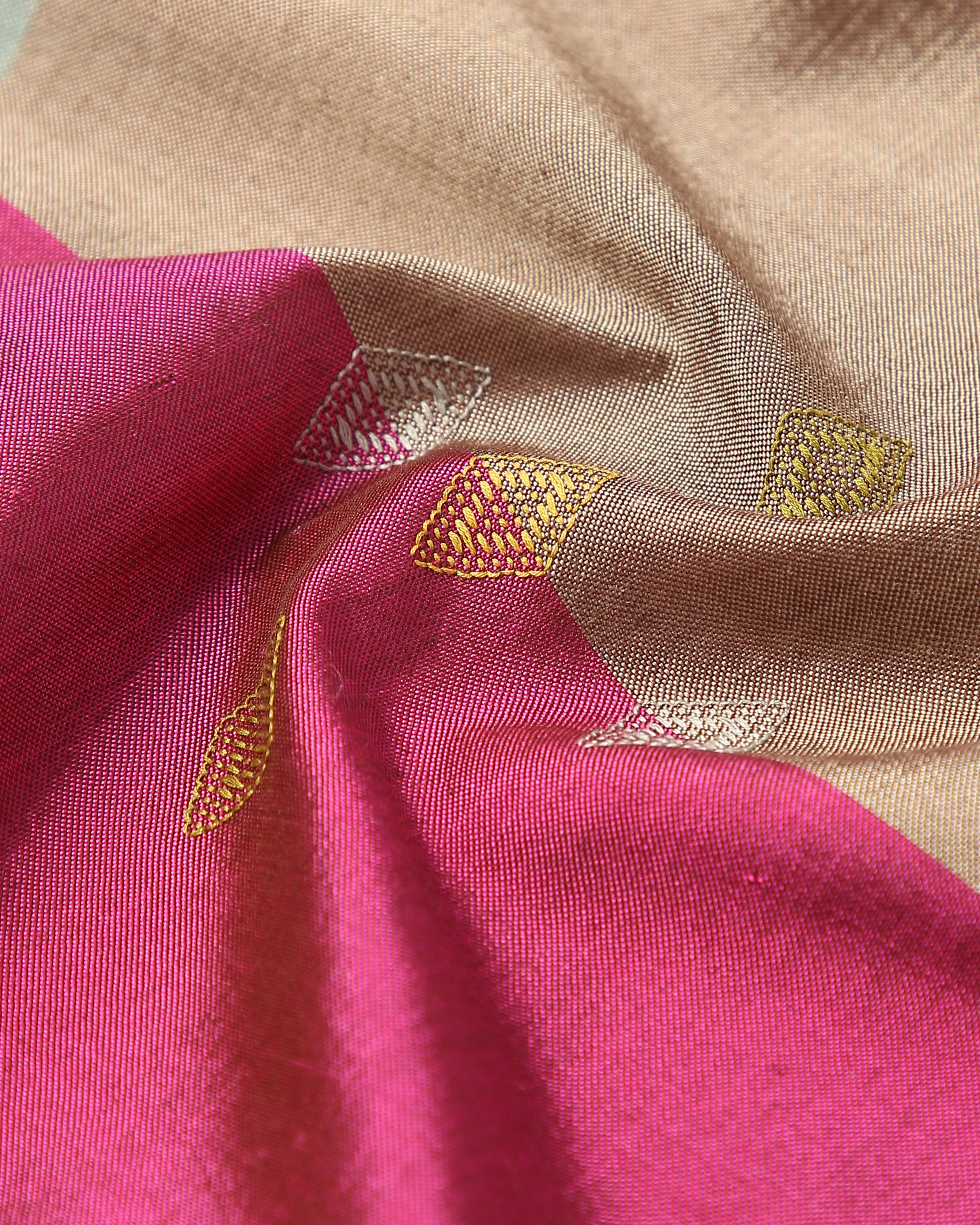 Etisha Bhujodi Extra Weft Cotton Silk Saree