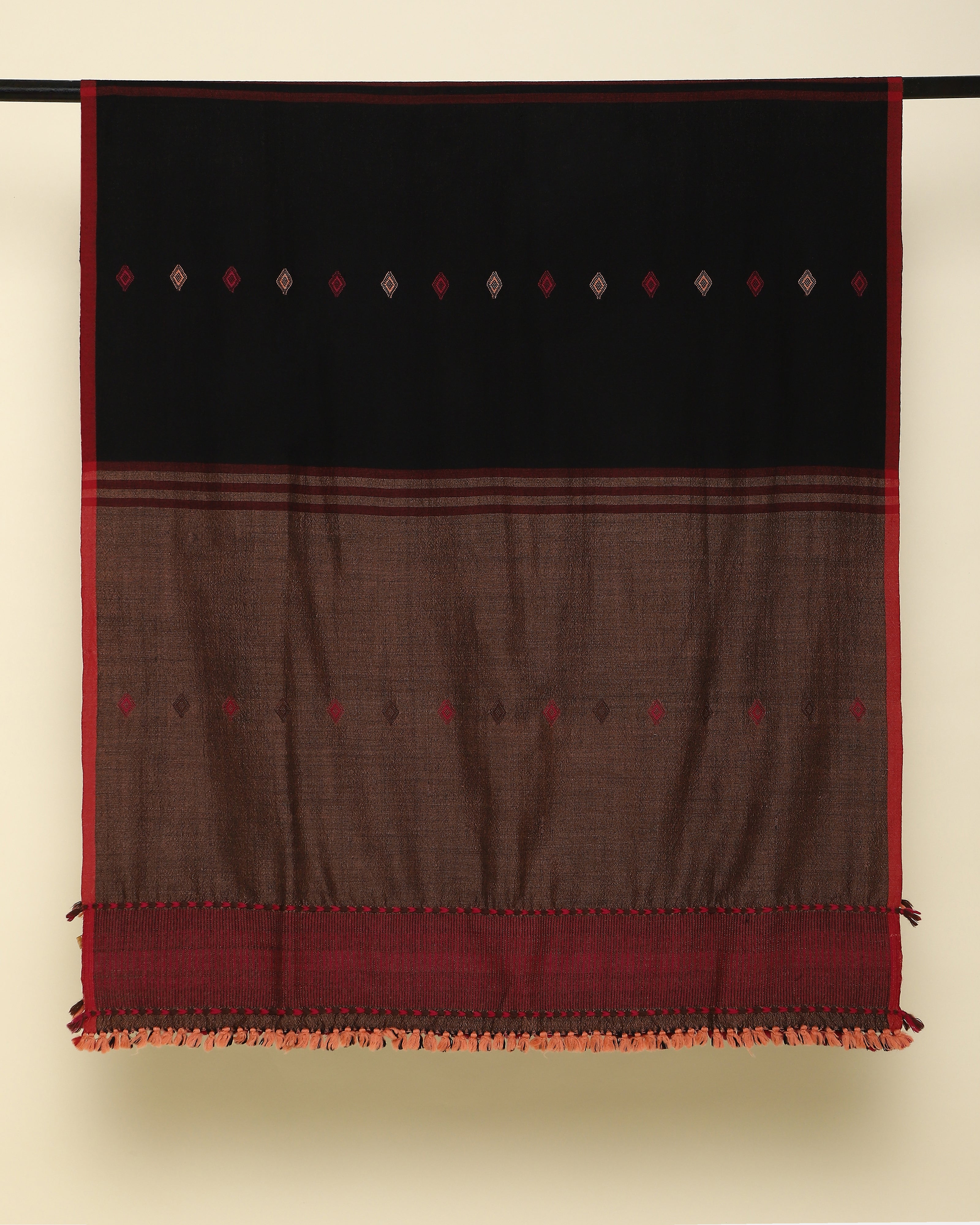 Lalam Bhujodi Extra Weft Woolen Shawl