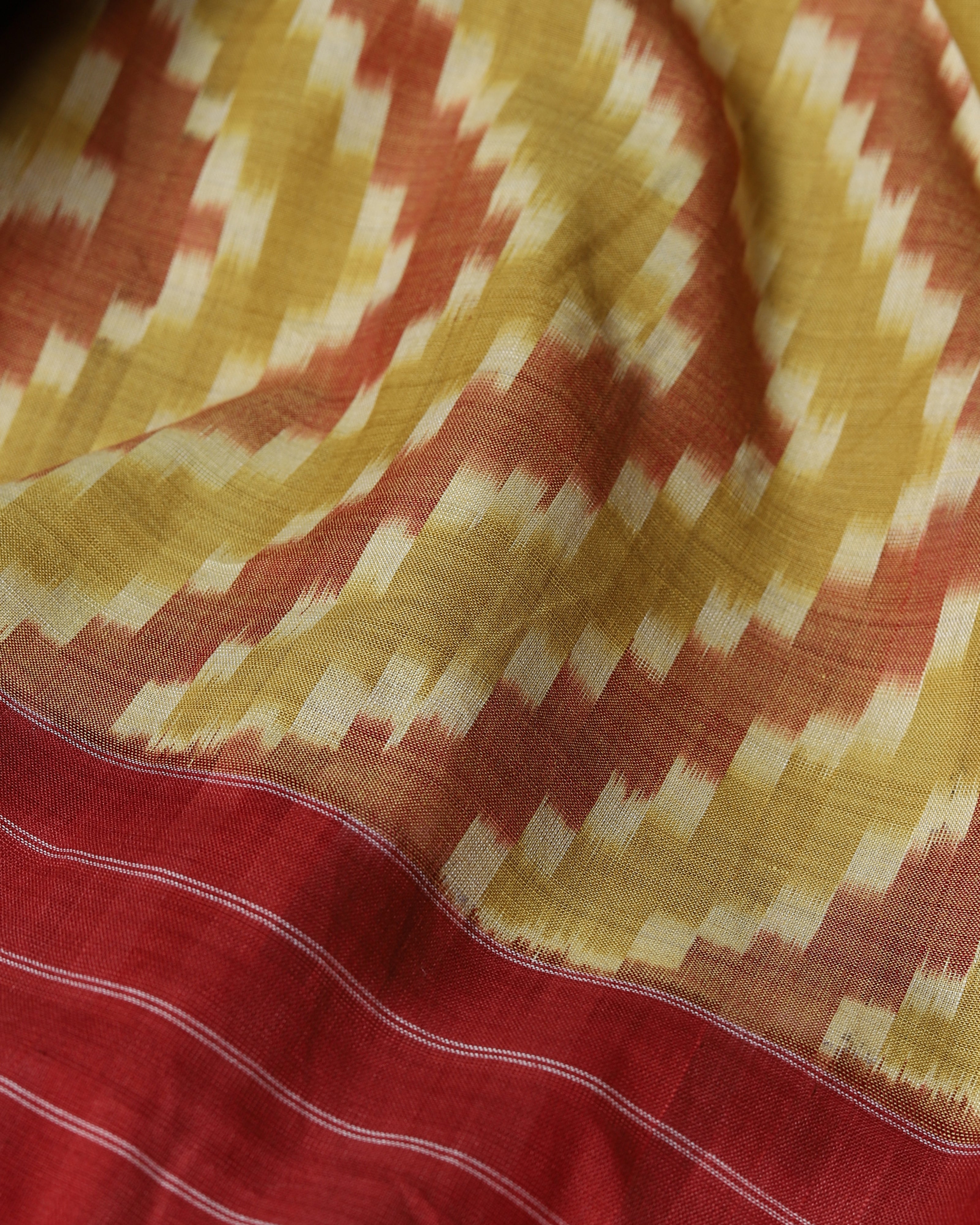 Gulika Pochampally Warp Ikat Cotton Saree