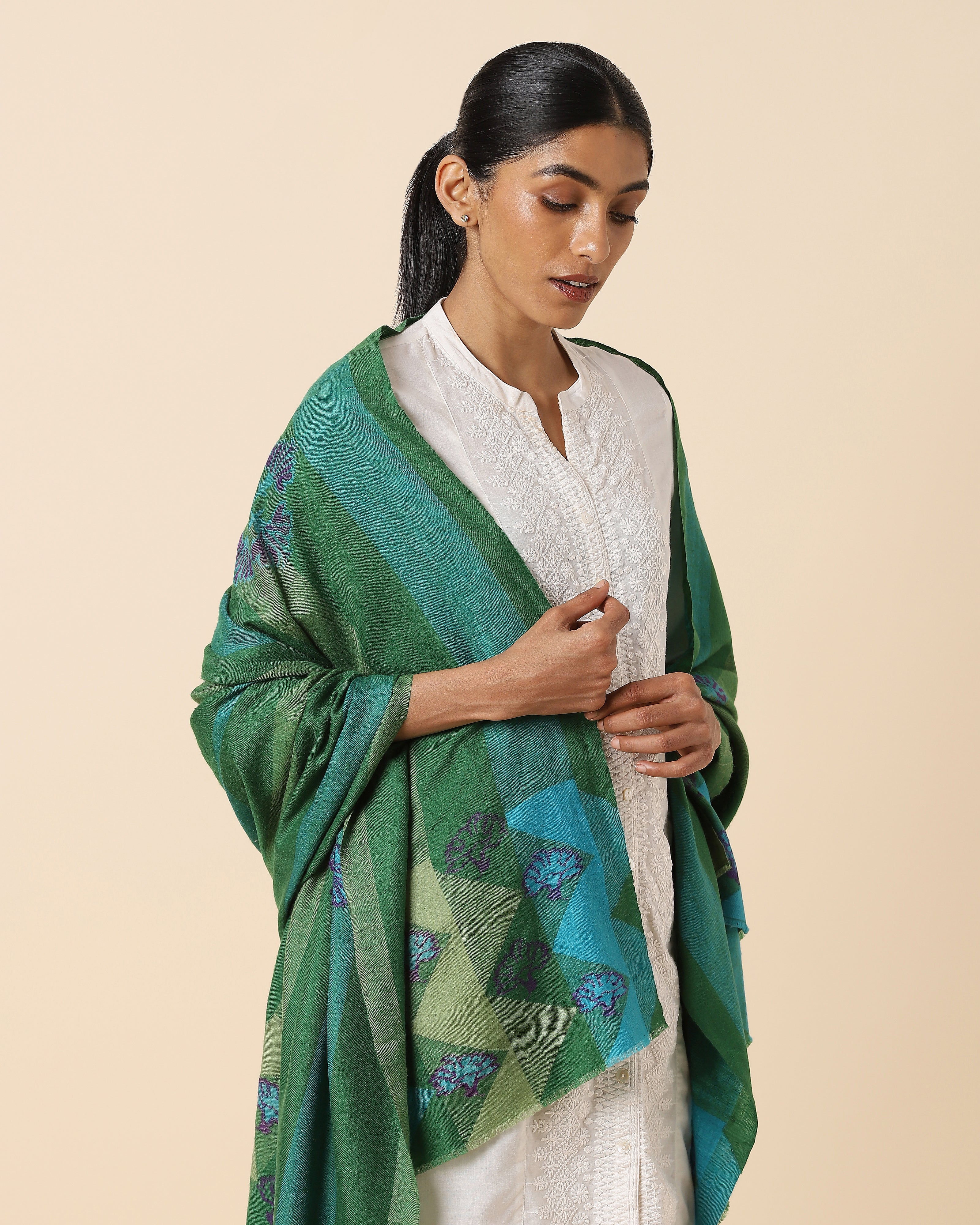 Malli Kashmir Kani Pashmina Shawl