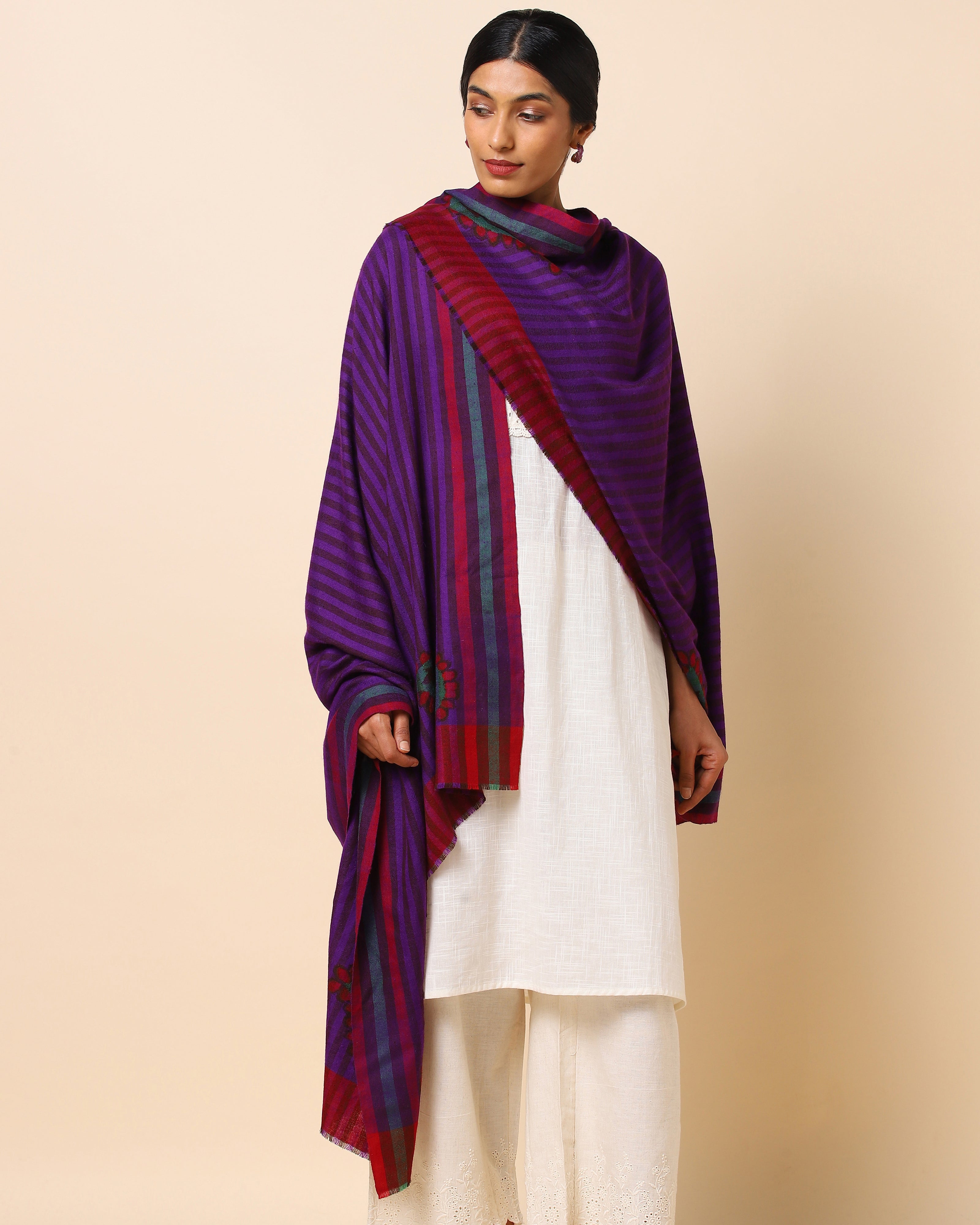 Badam Kashmir Kani Pashmina Shawl