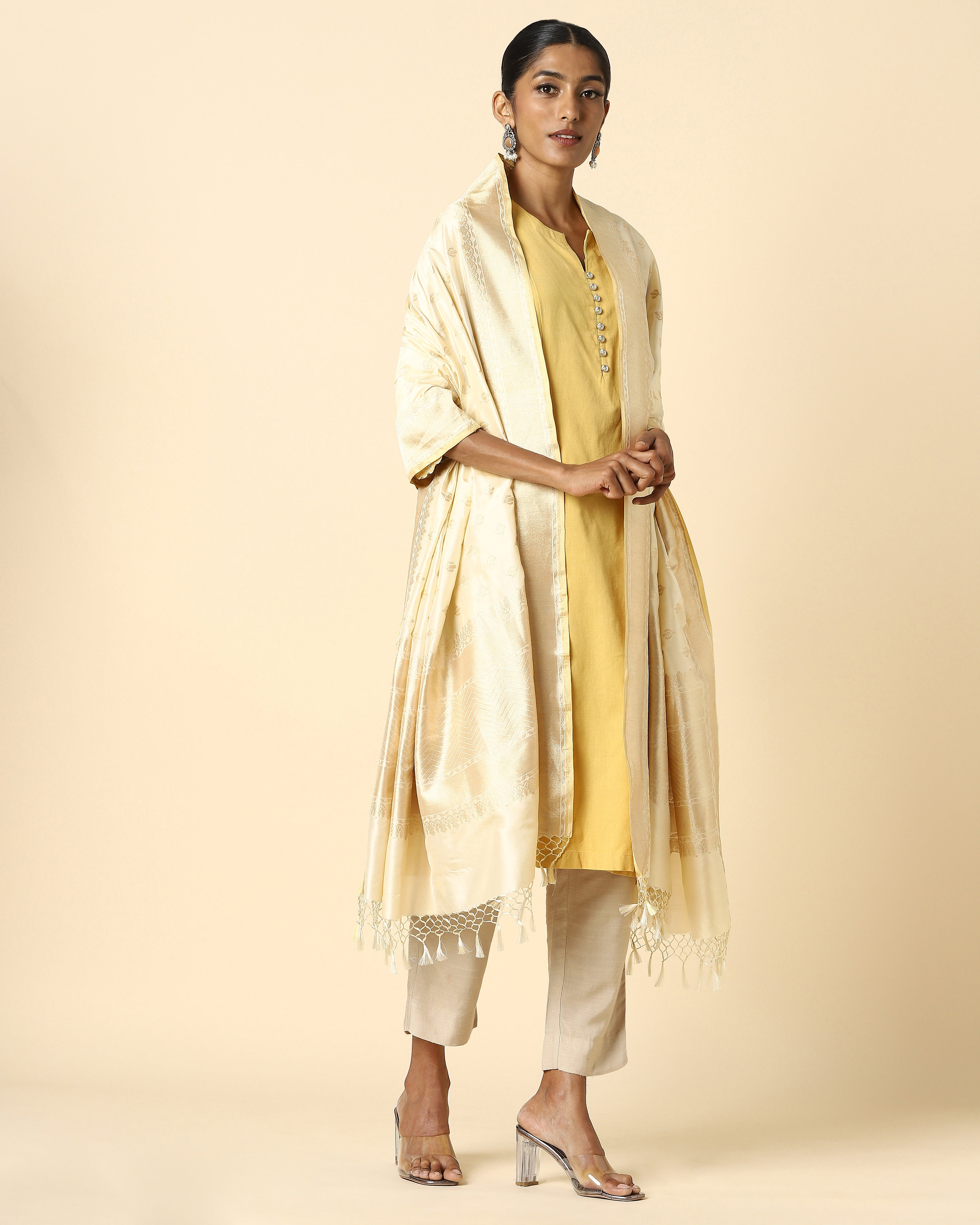 Sudevi Banarasi Kadwa Silk Dupatta