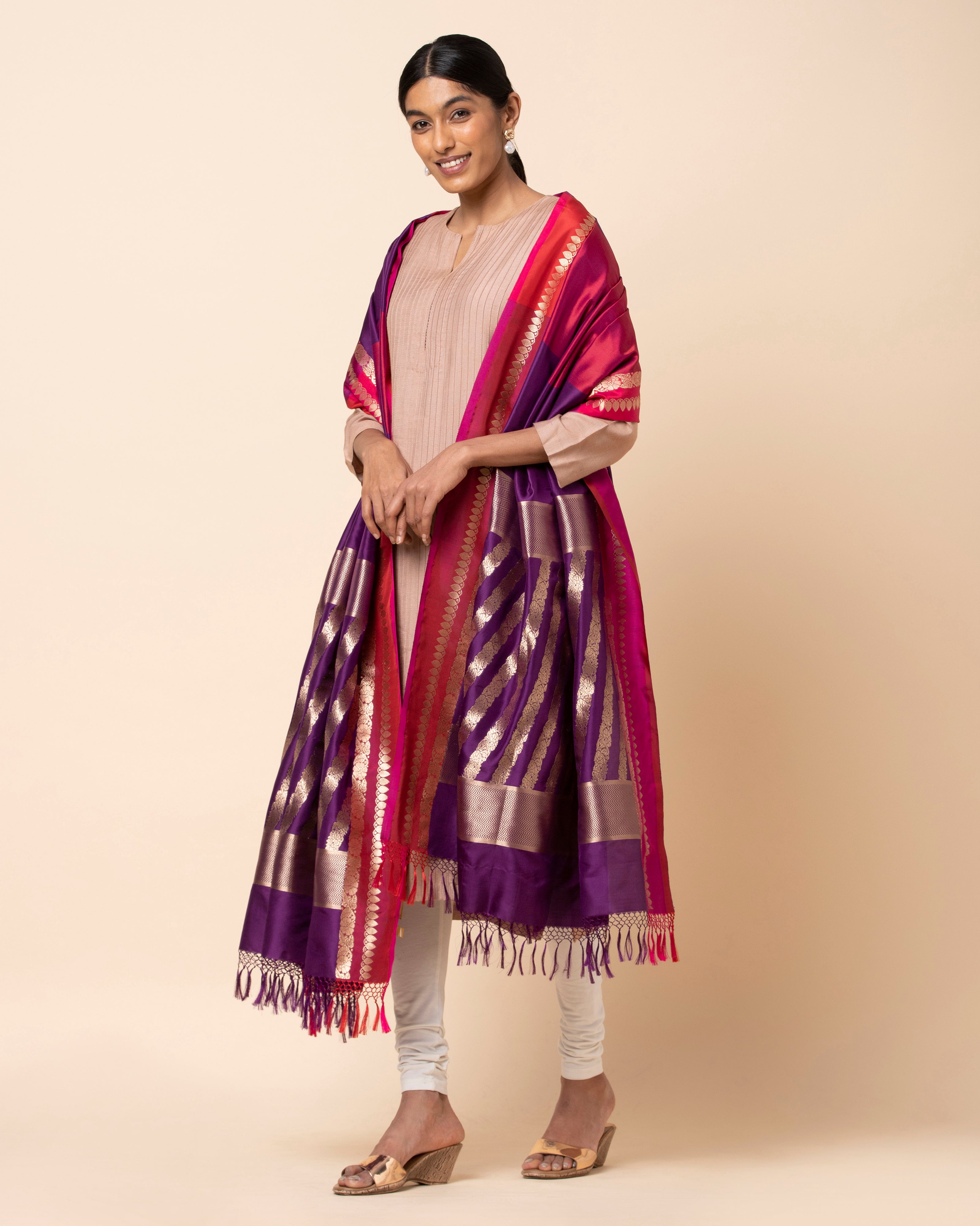 Zinat Banarasi Kadwa Silk Dupatta