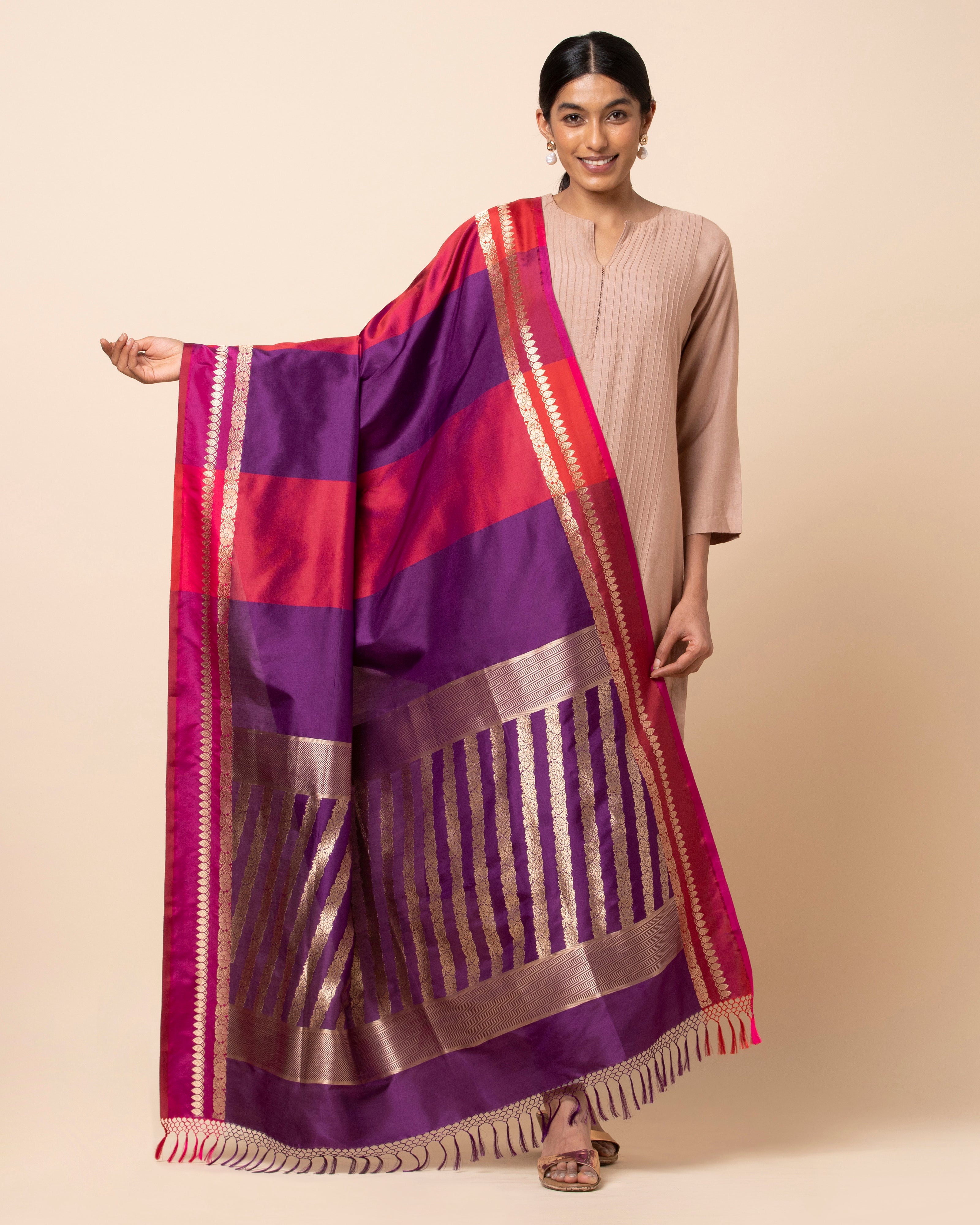 Zinat Banarasi Kadwa Silk Dupatta