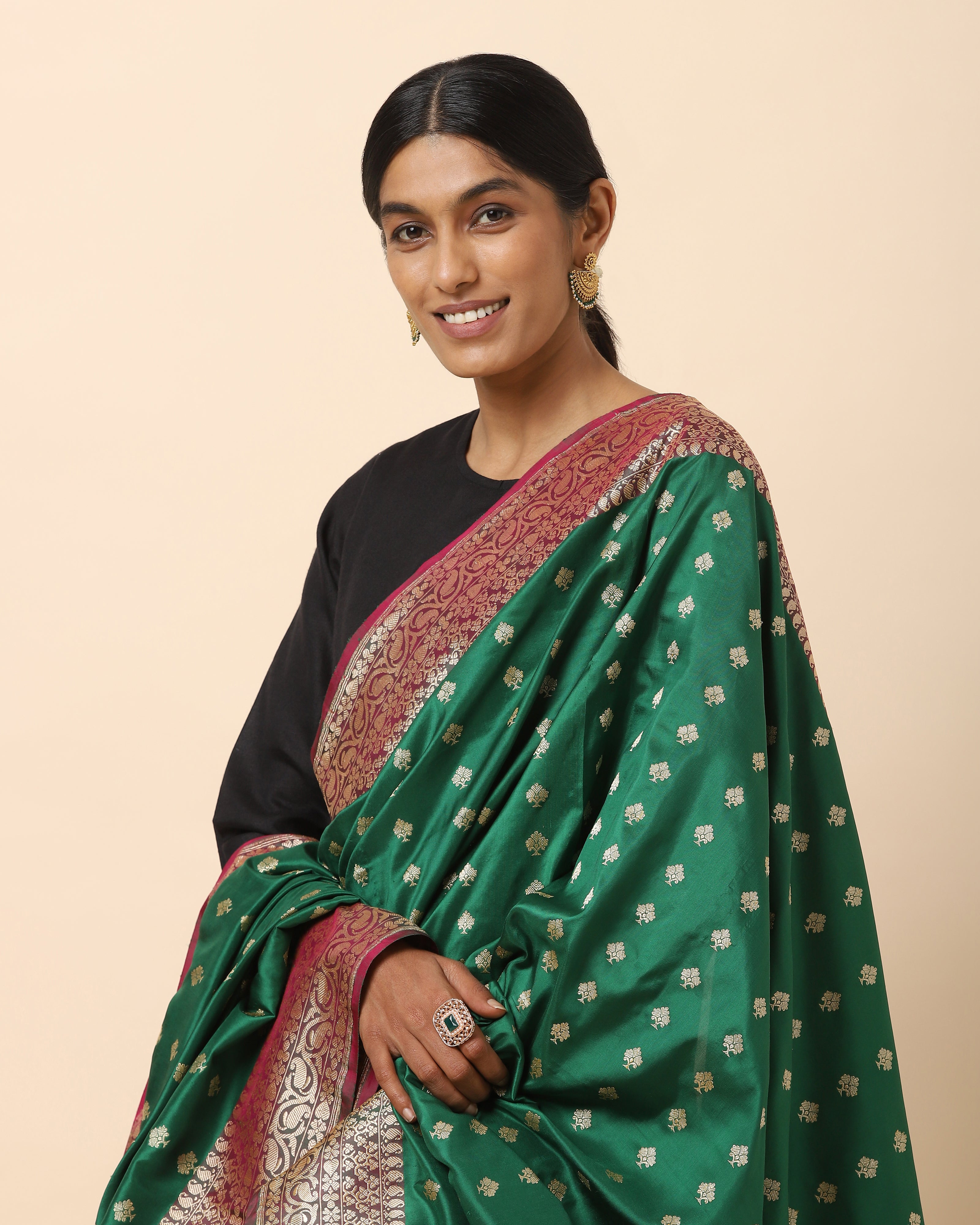 Maharani Banarasi Kadwa Silk Dupatta