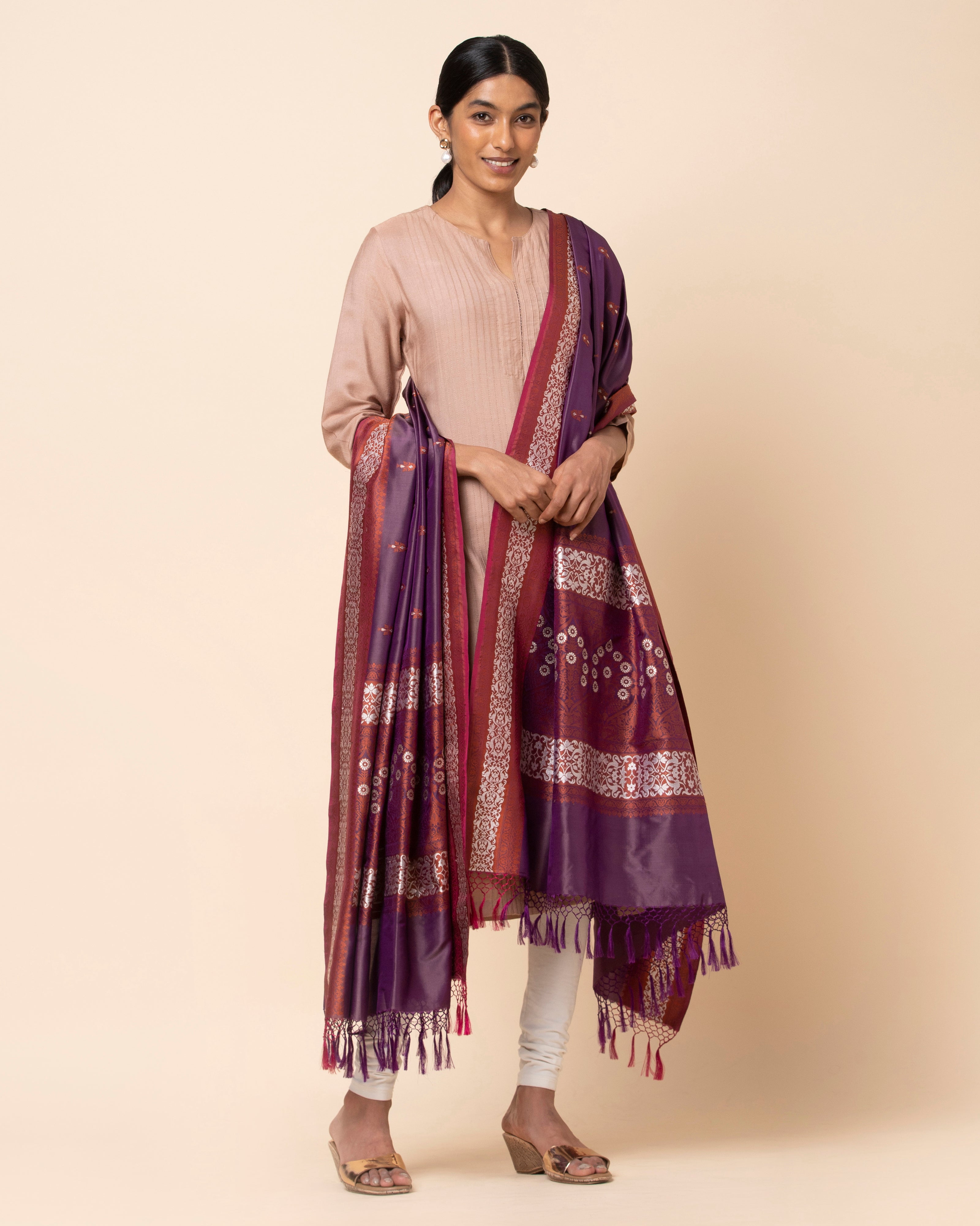 Rambagh Banarasi Kadwa Silk Dupatta