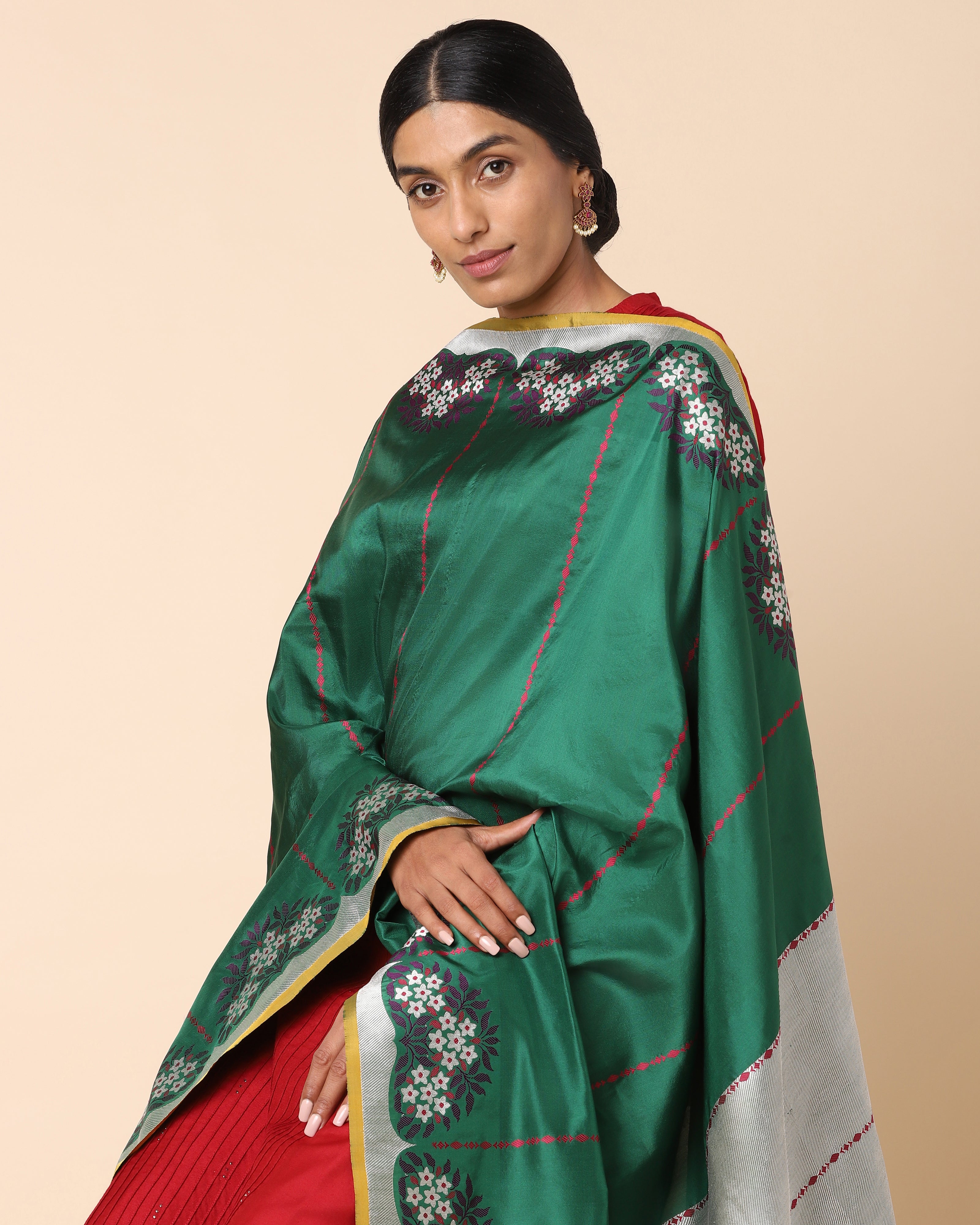 Kanek Banarasi Kadwa Silk Dupatta