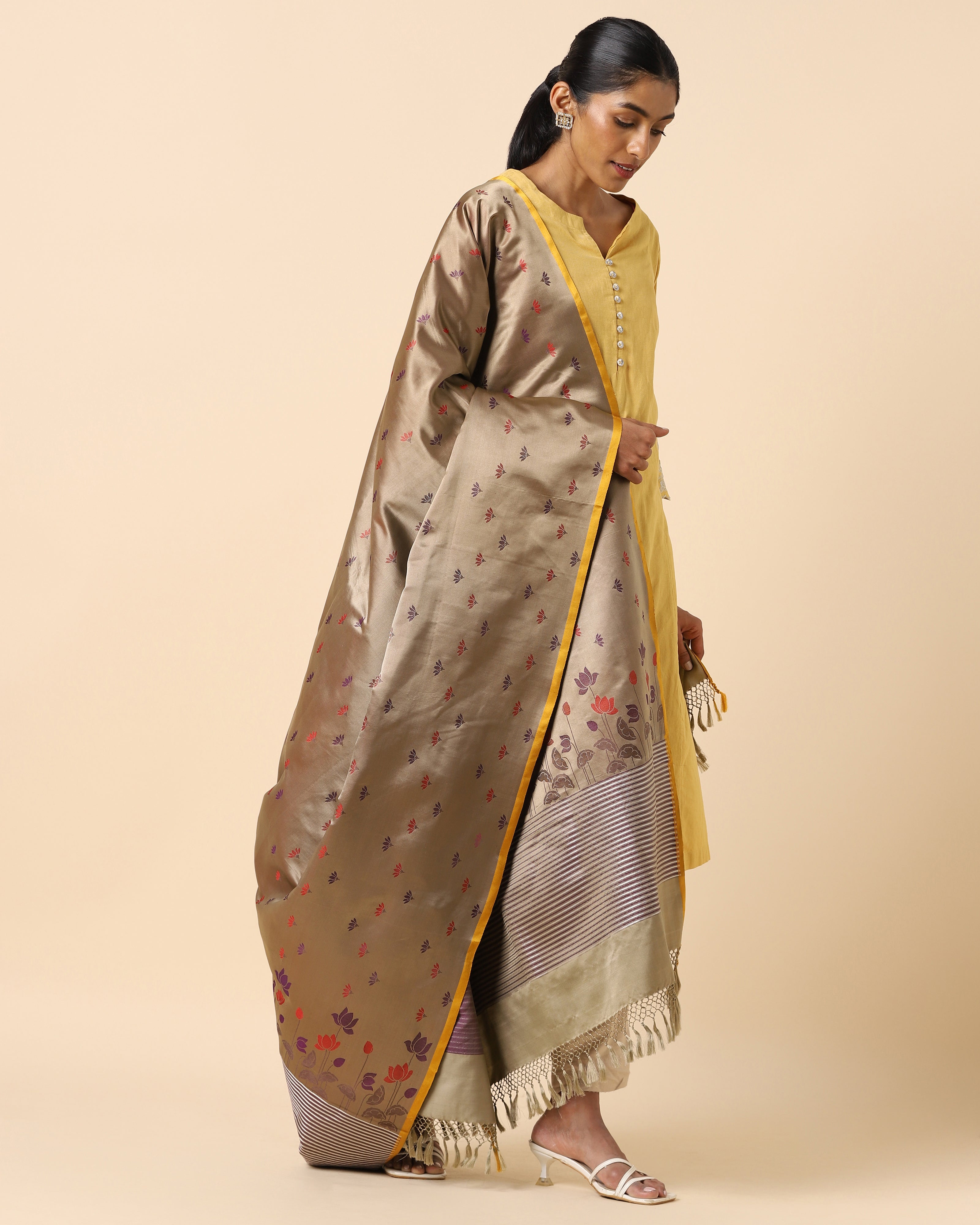 Alarka Banarasi Tanchoi Silk Dupatta
