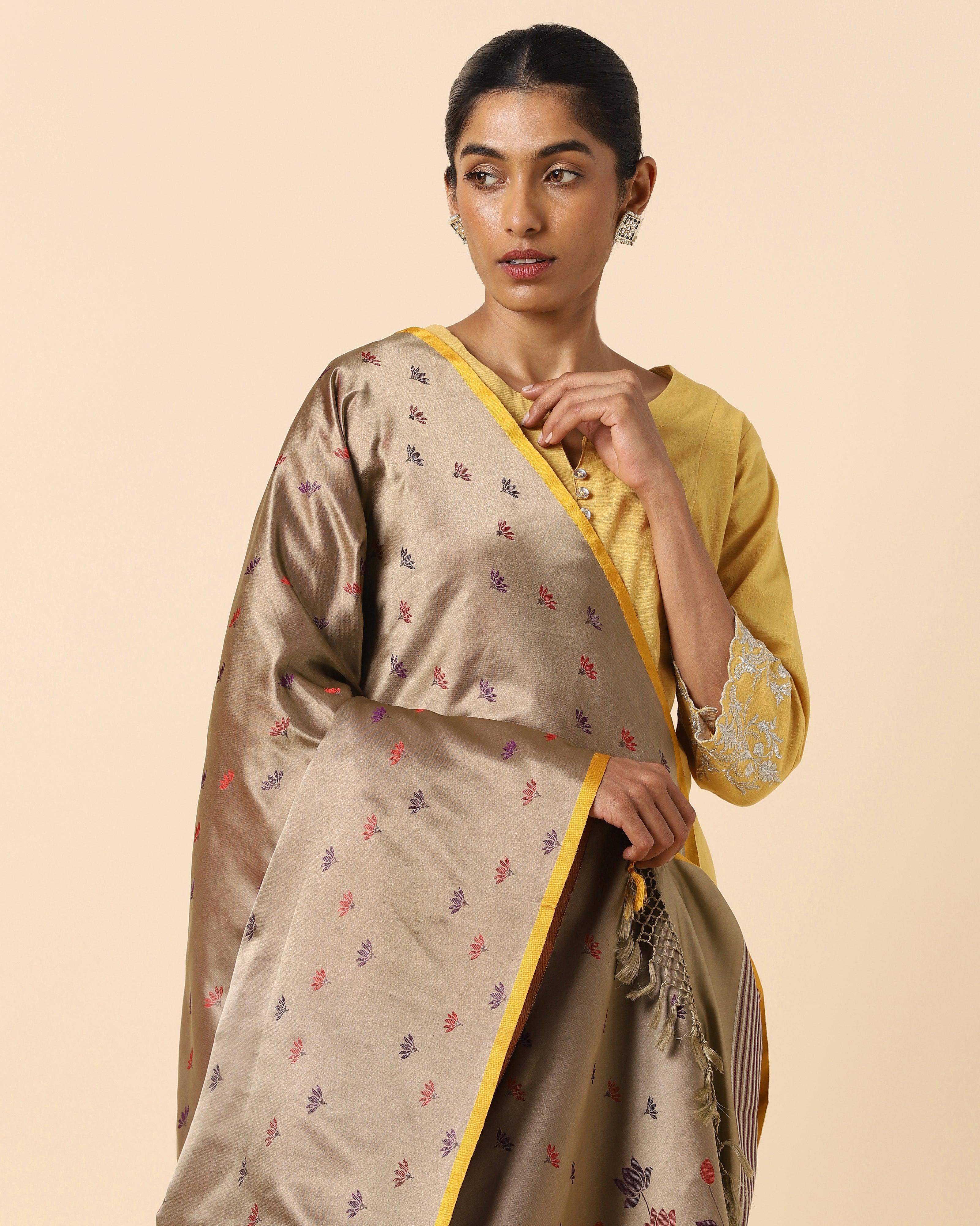 Alarka Banarasi Tanchoi Silk Dupatta