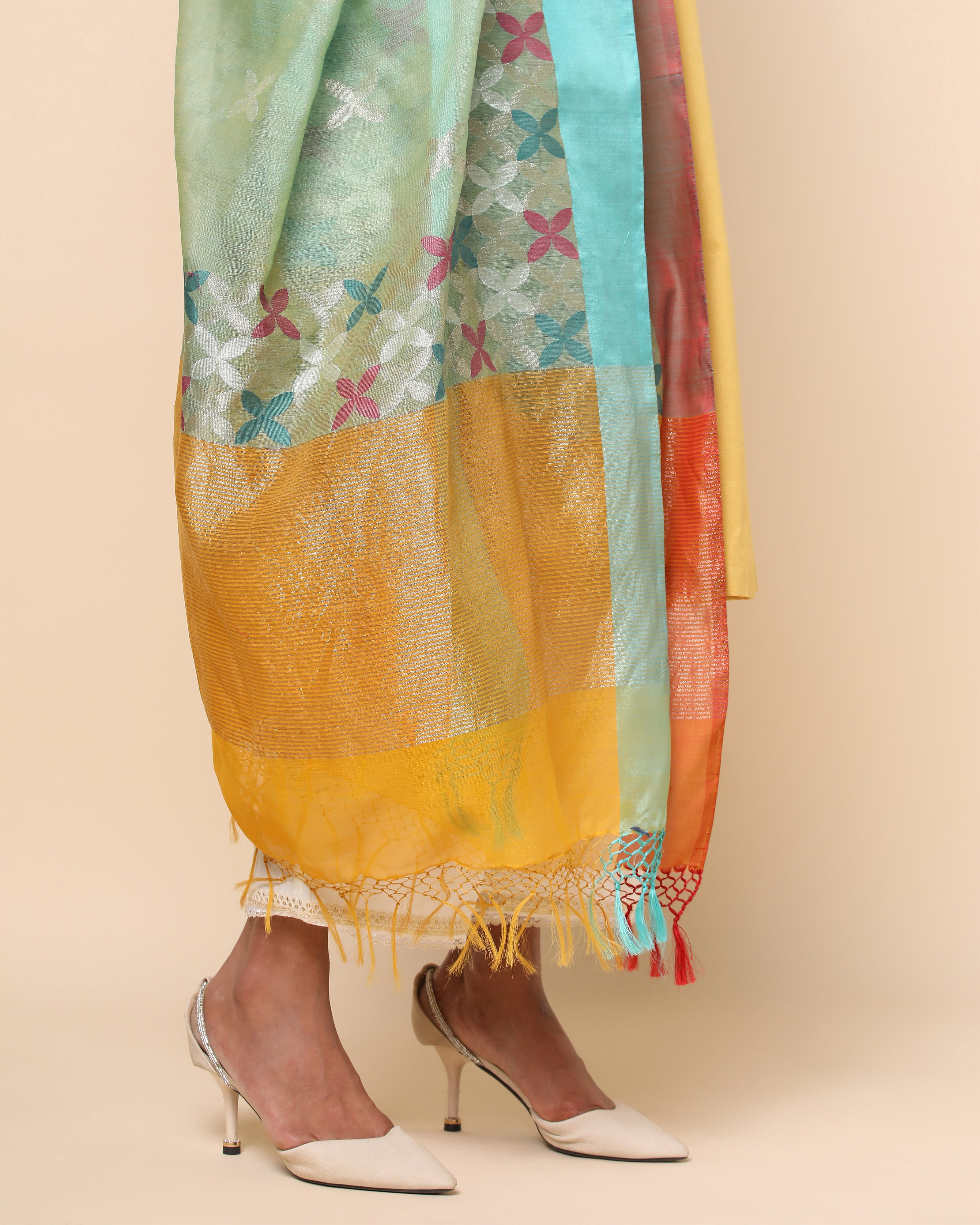 Elanor Banarasi Jamdani Silk Cotton Dupatta