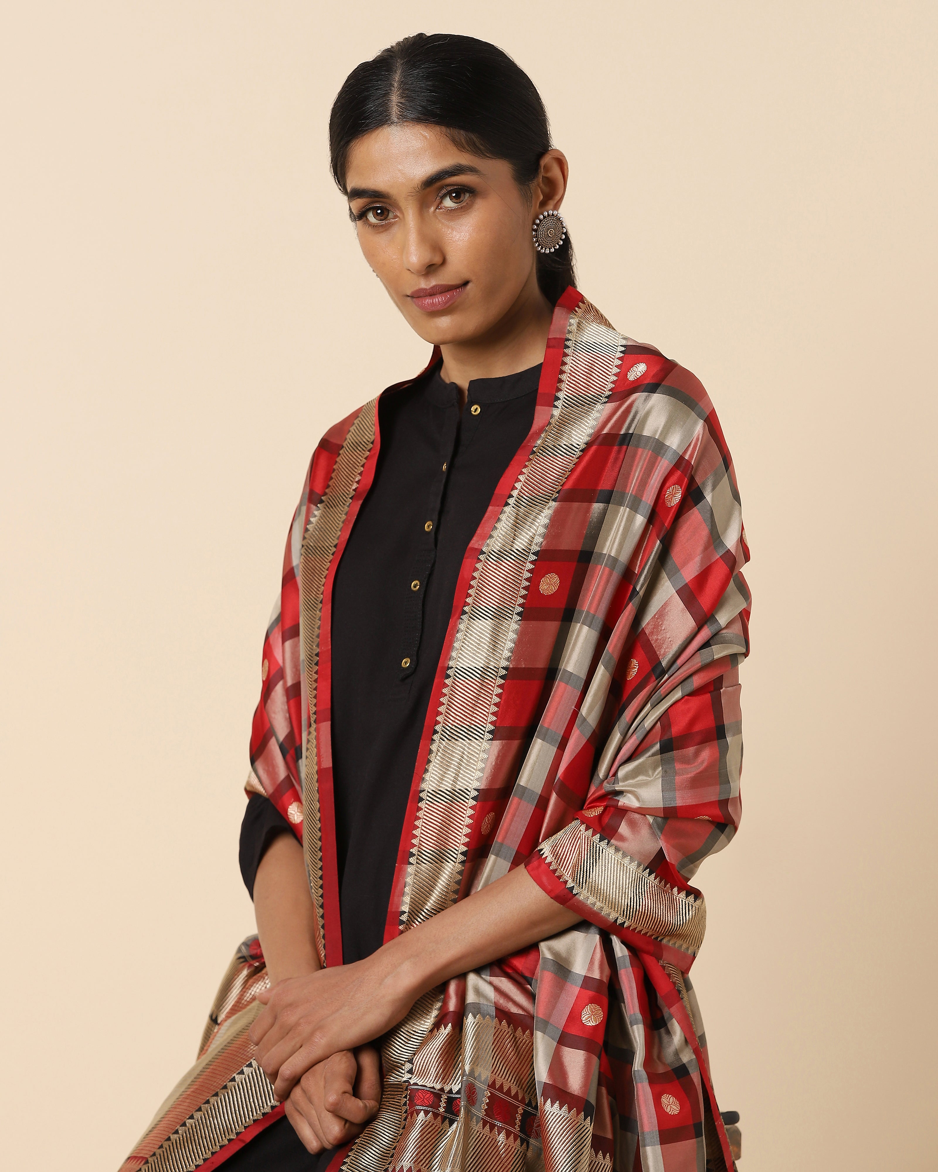 Lalika Banarasi Kadwa Silk Dupatta