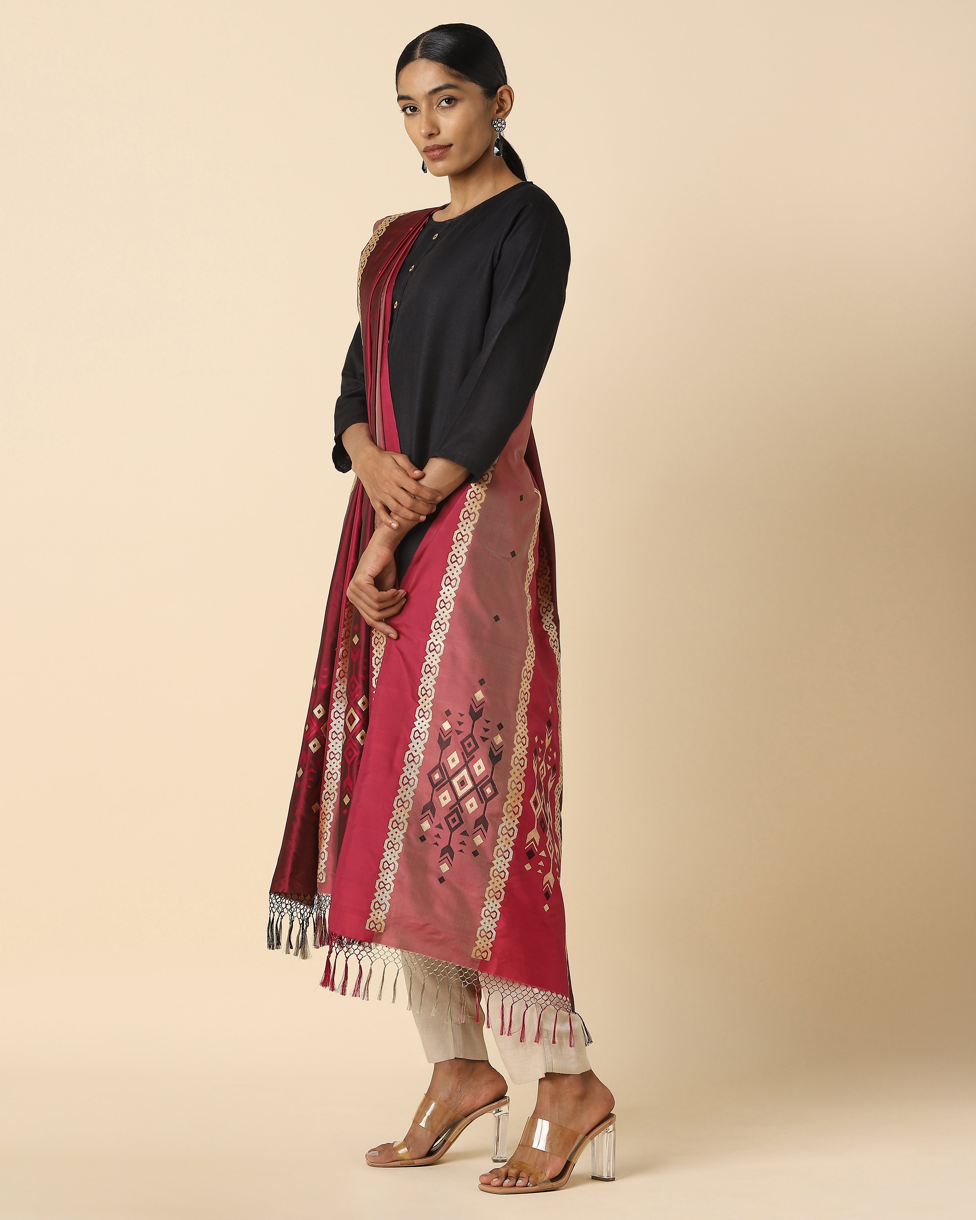 Vansha Banarasi Kadwa Silk Dupatta