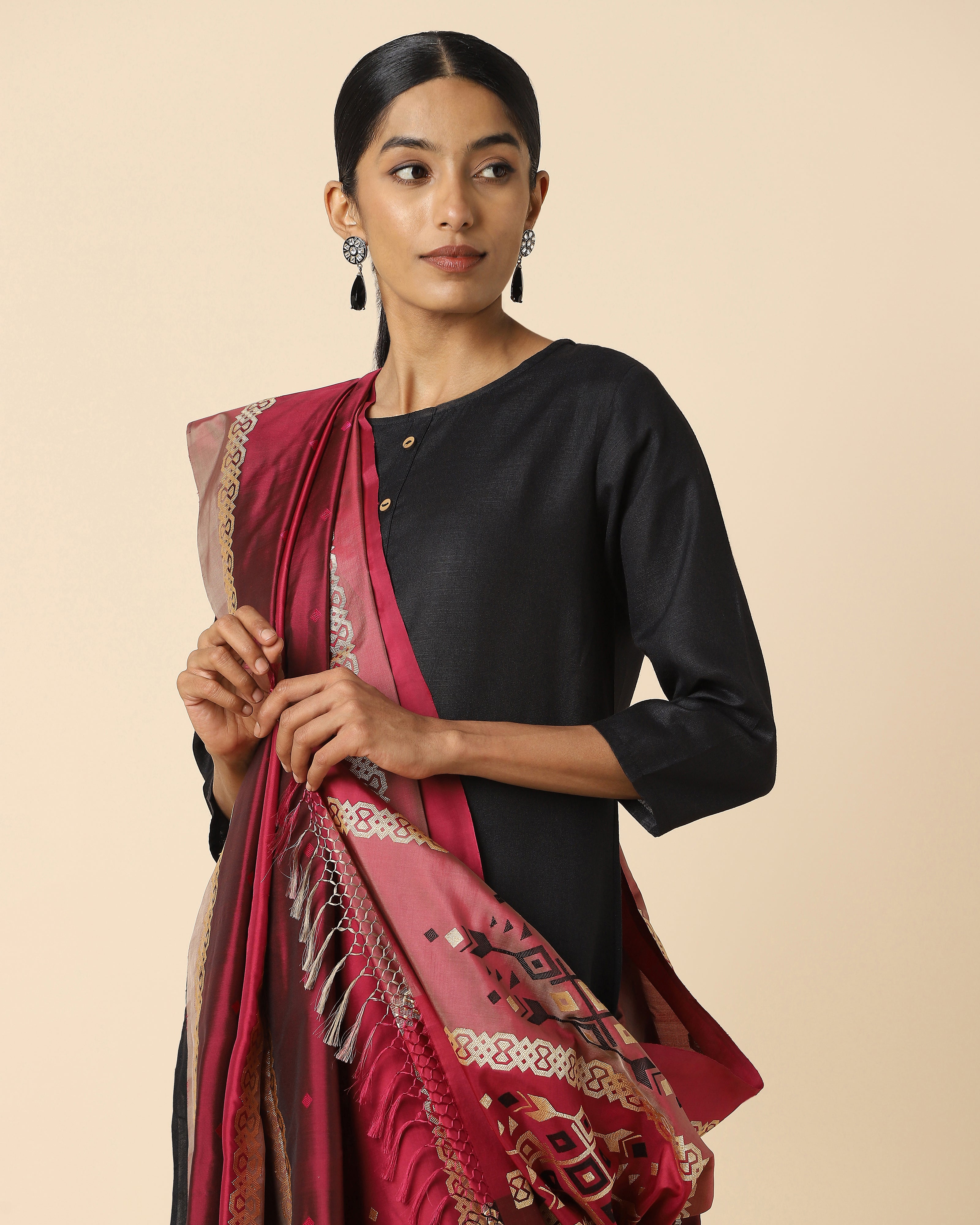 Vansha Banarasi Kadwa Silk Dupatta