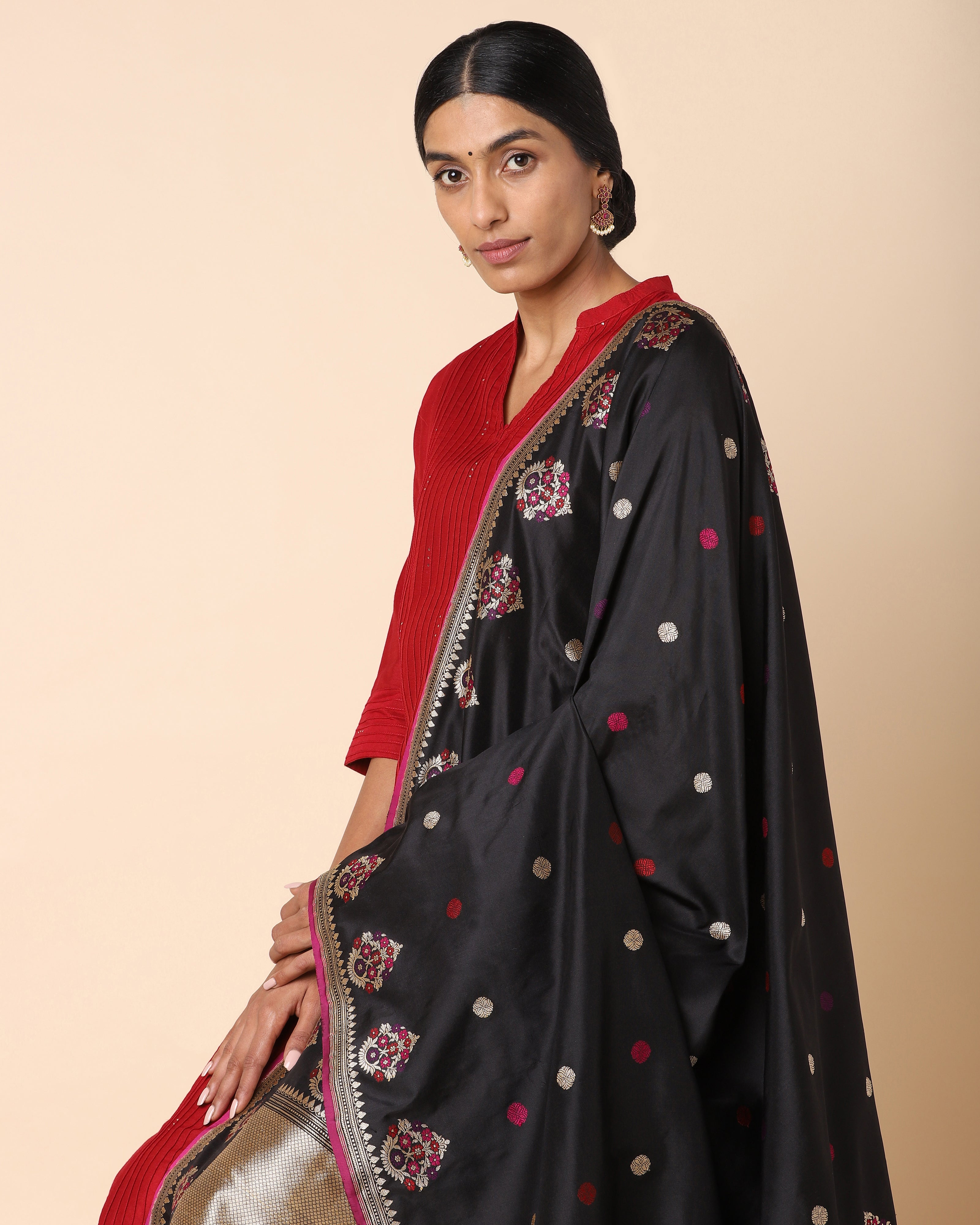 Jalin Banarasi Kadwa Silk Dupatta
