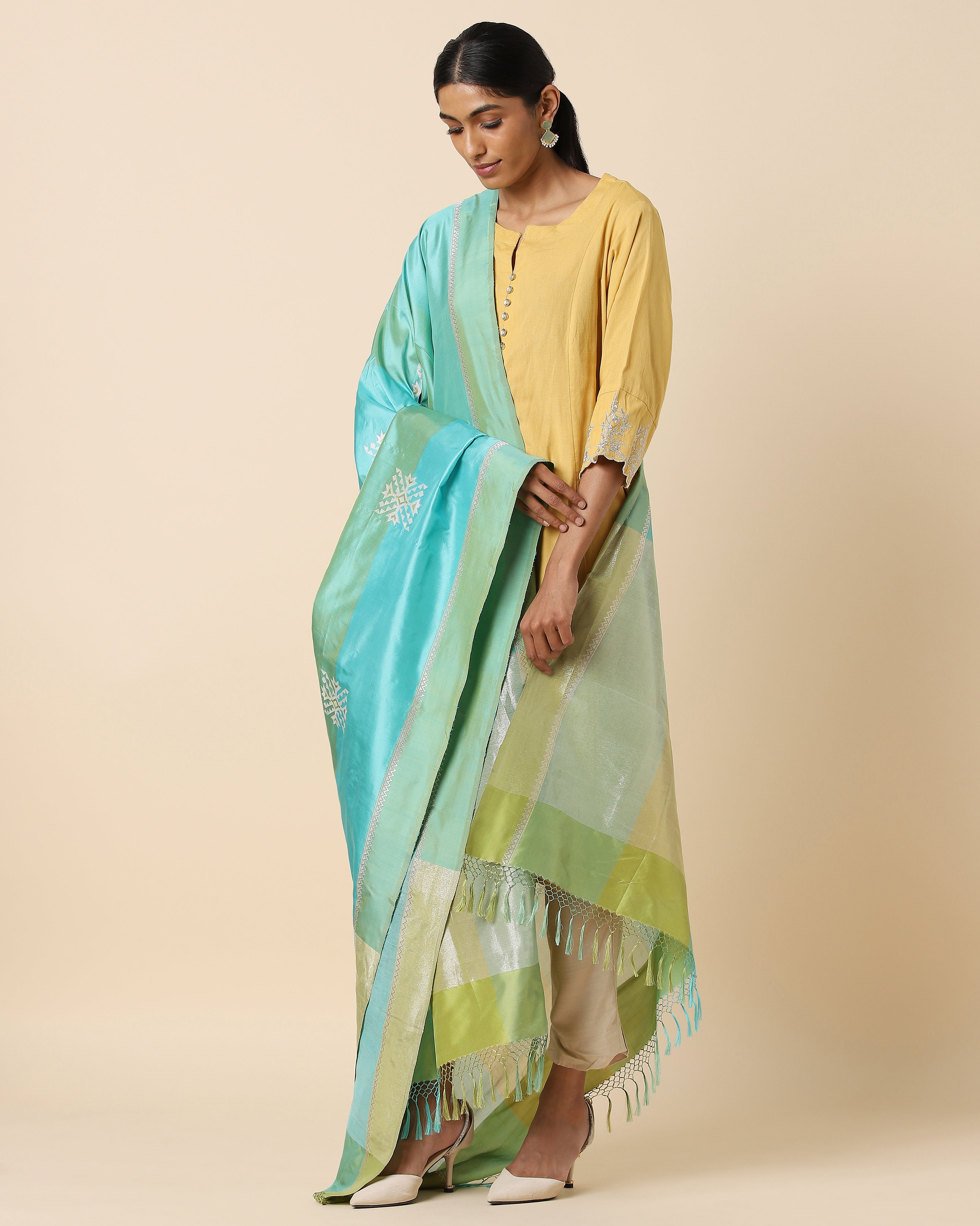Sarni Banarasi Kadwa Silk Dupatta
