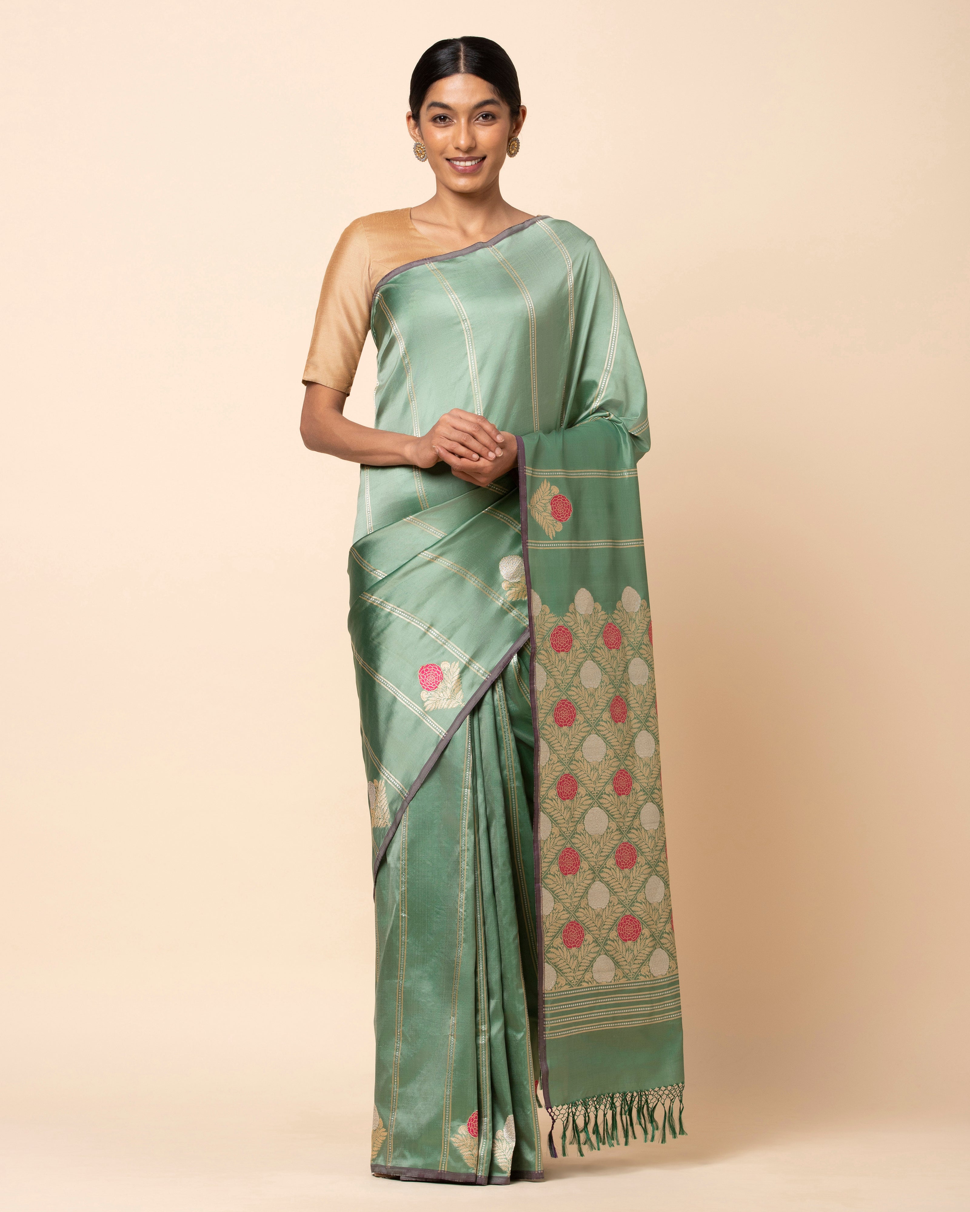 Ishvari Banarasi Kadwa Silk Saree