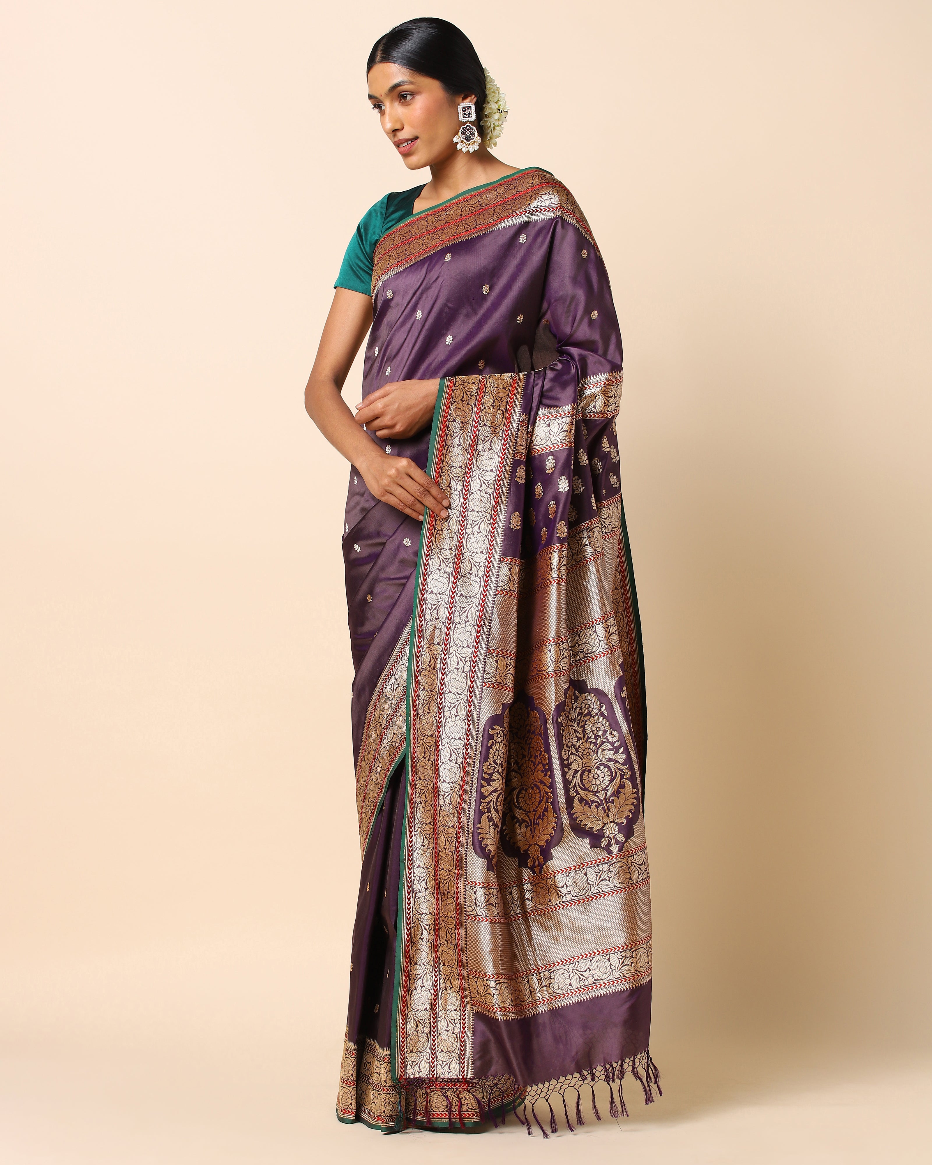 Bagh Banarasi Kadwa Silk Saree