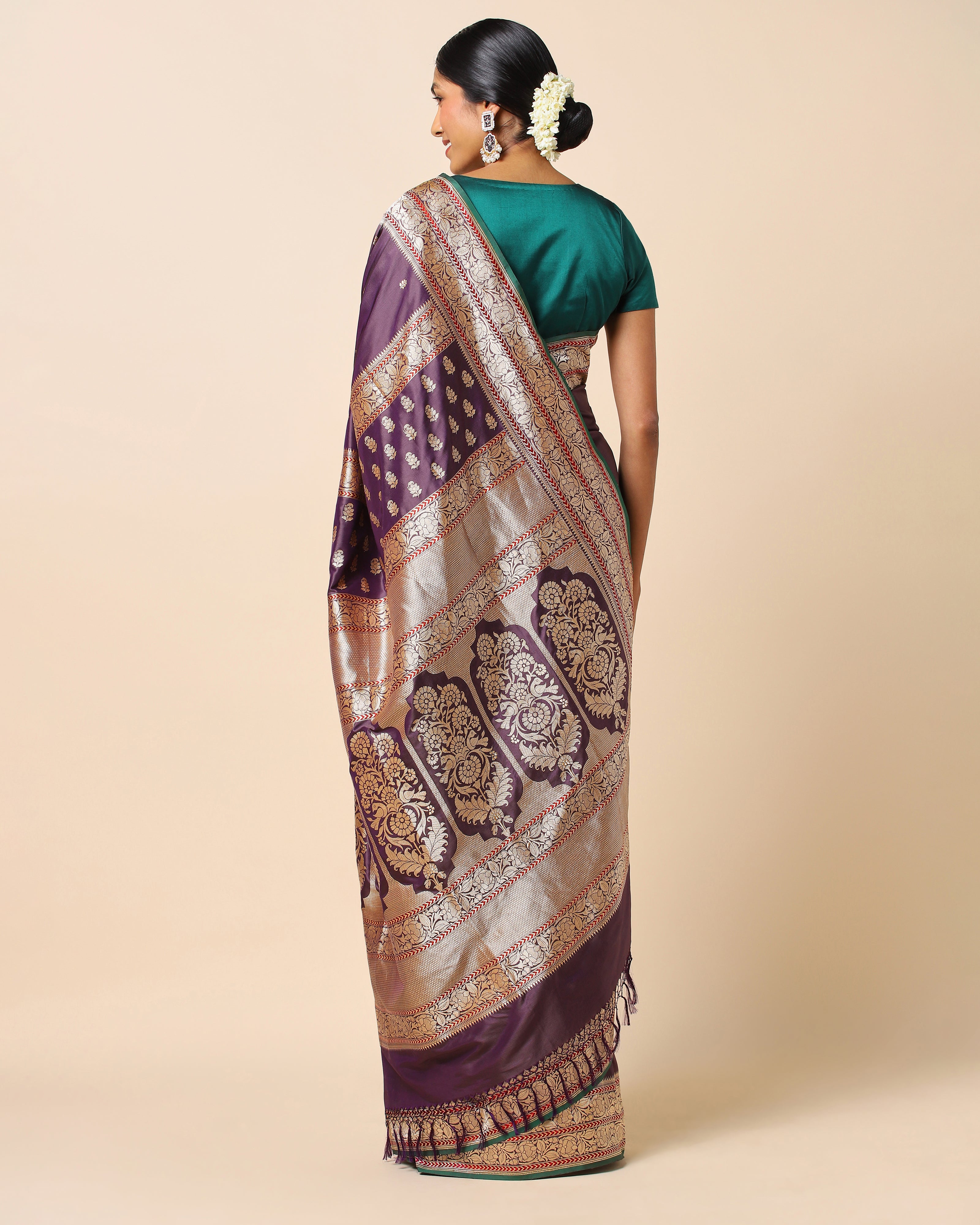 Bagh Banarasi Kadwa Silk Saree