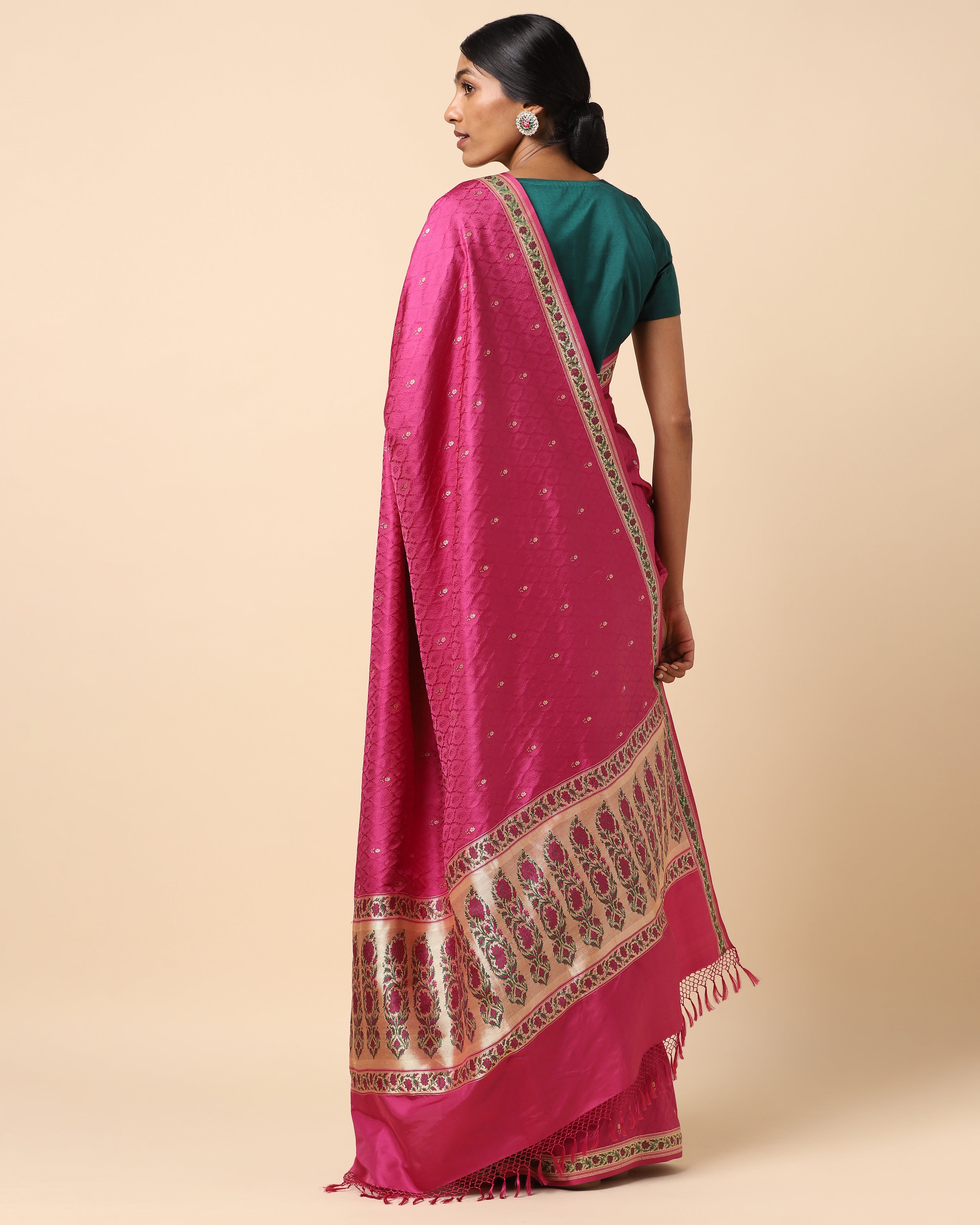 Darsh Banarasi Tanchoi and Kadwa Silk Saree